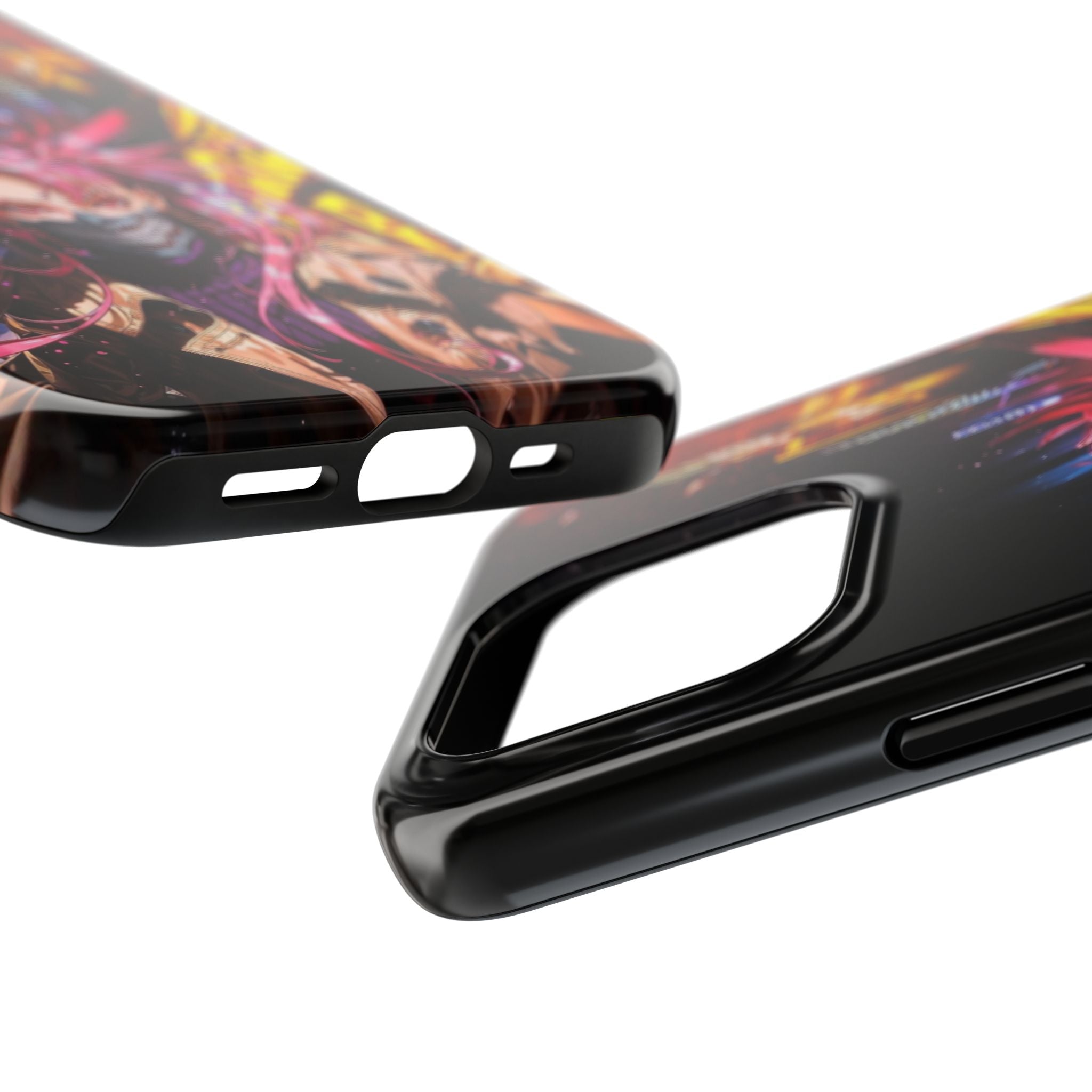 Vibrant Art Phone Case, Tough Phone Cases, Anime Phone Cover, Stylish Phone Protector, Unique Gift for Gamers, Colorful Accessory