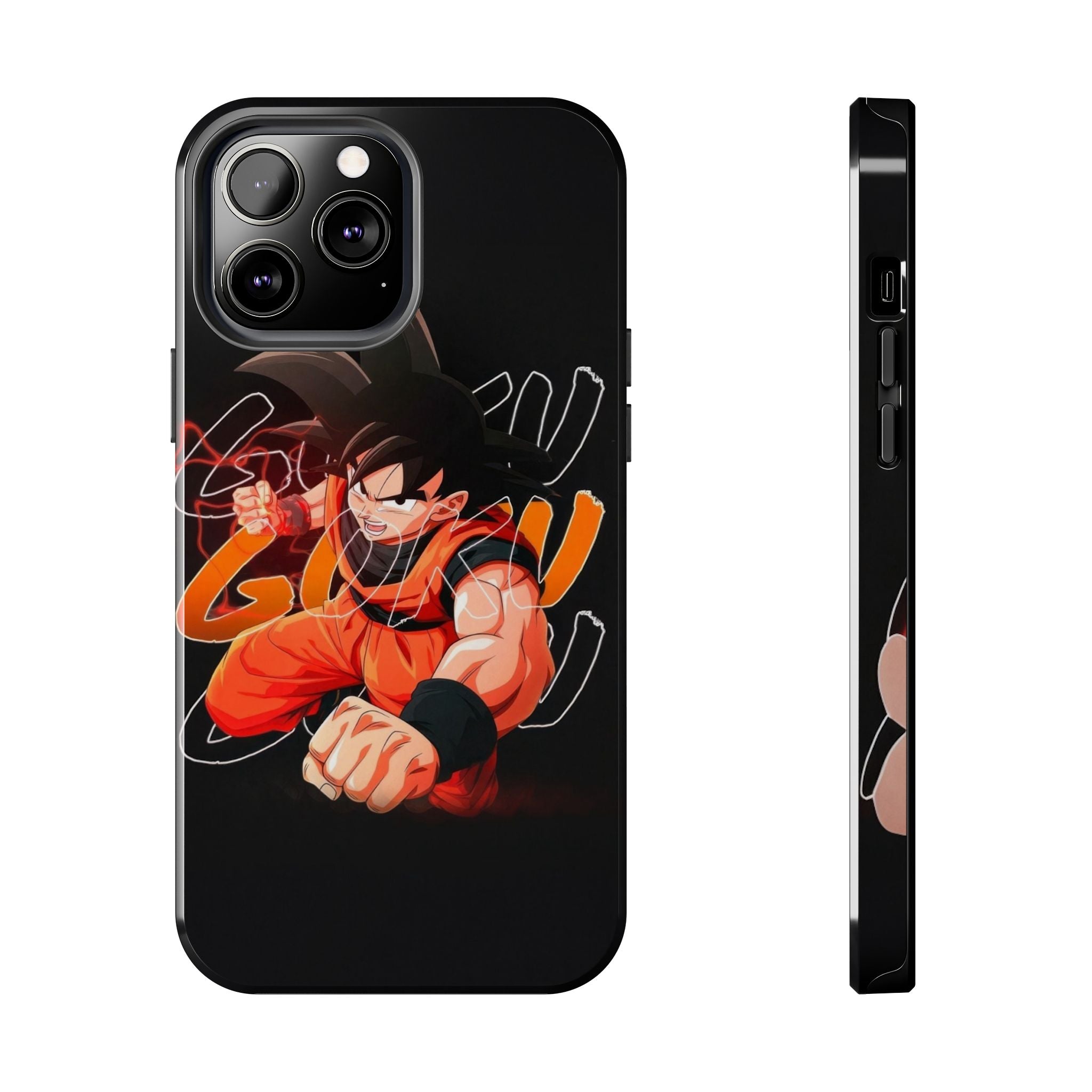 Anime Tough Phone Cases, Goku Strength Case, Durable Phone Cover, Gaming Phone Accessory, Cartoon Phone Case, Gift for Fans
