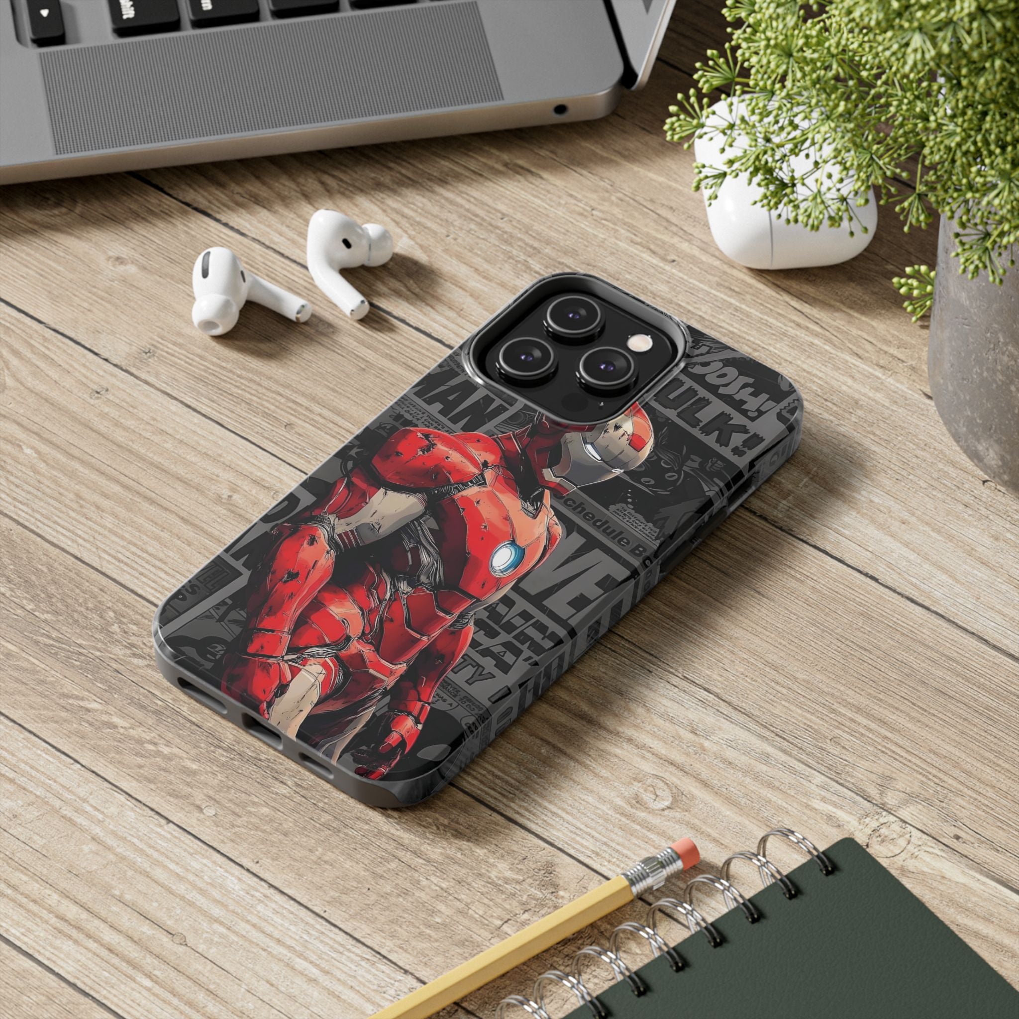 Iron Man Hero Tough Phone Cases - Durable, Stylish, Perfect for Marvel Fans, Geek Gifts, Comic Book Lovers, Unique Accessories