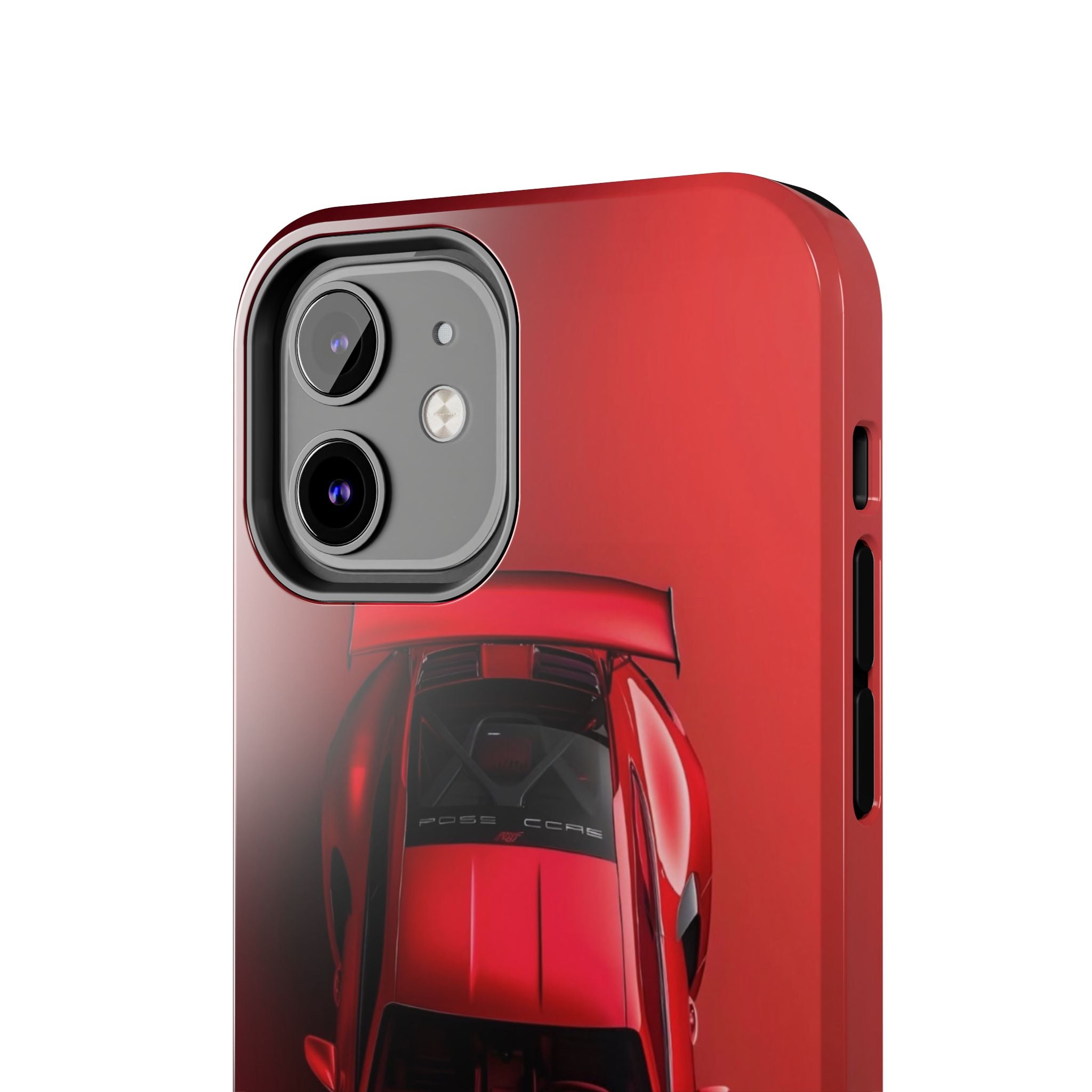 Sleek Sports Car Phone Cases for Automotive Enthusiasts, Durable Phone Covers, Car Lover Gifts, Stylish Tech Accessories, Red Racing Design