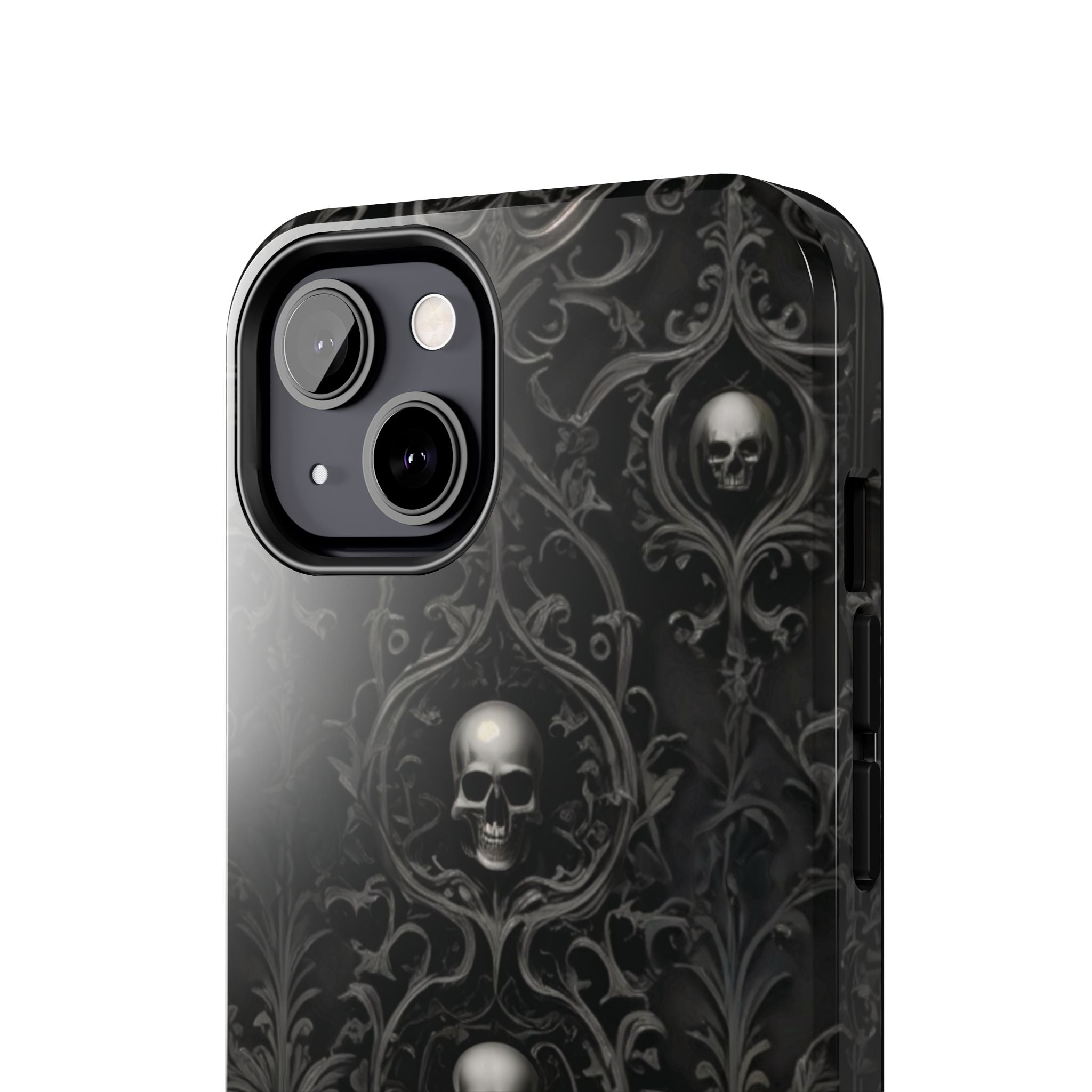 Gothic Skull Phone Cases - Tough Protection, Unique Gift for Halloween, Dark Aesthetic Accessory for Men and Women, Trendy Phone Cover