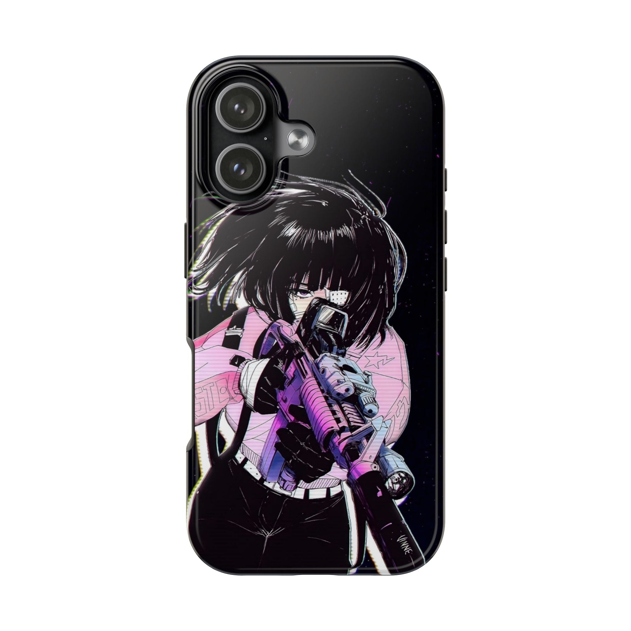 Anime-Style Tough Phone Cases with Edgy Designs, Perfect for Gamers, Cyberpunk Lovers, Gifts for Birthdays, Holidays, and Cosplay