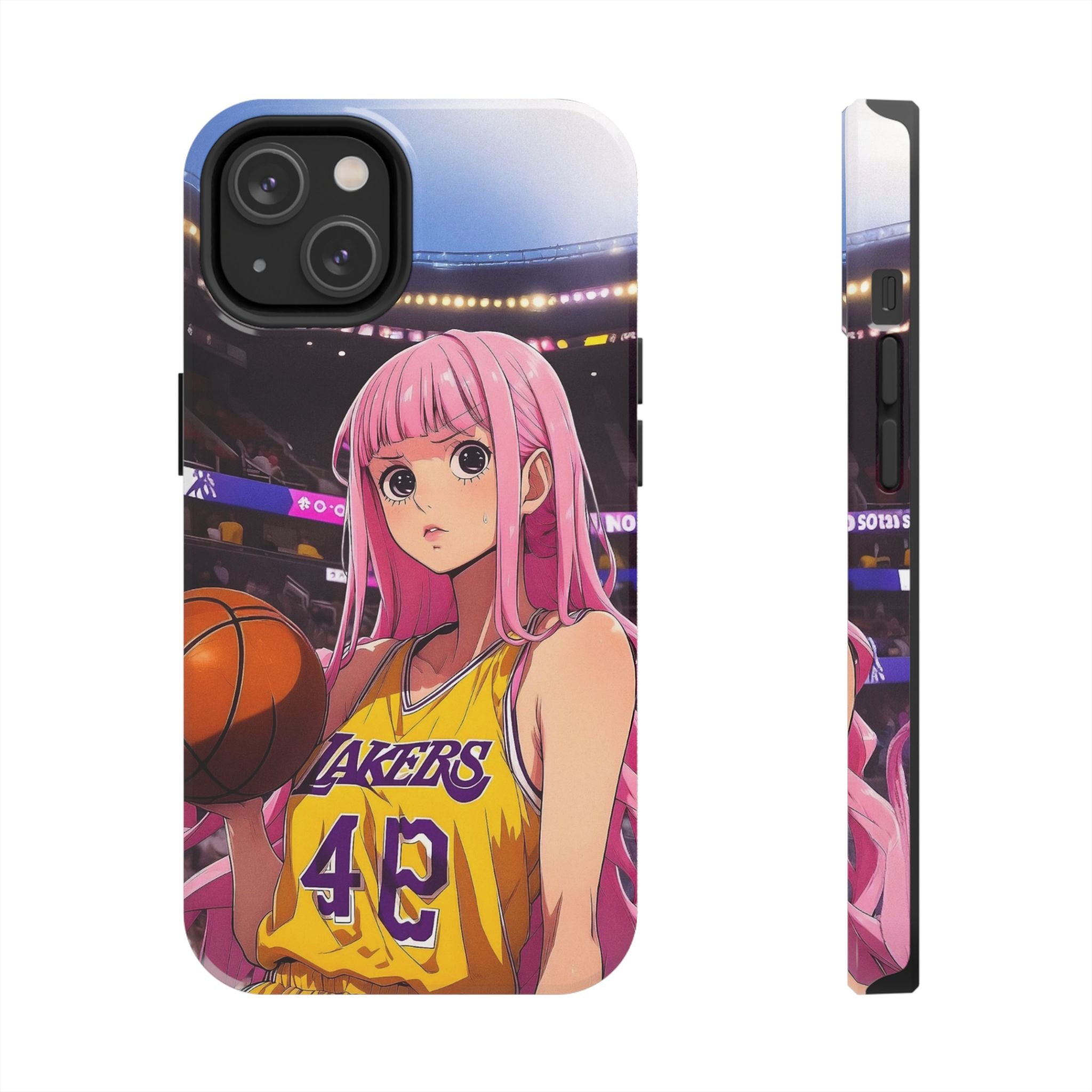 Sporty Anime Phone Cases - Tough Protection, Unique Basketball Design, Gift for Fans, Durable Soft Case, Perfect for Sports Lovers