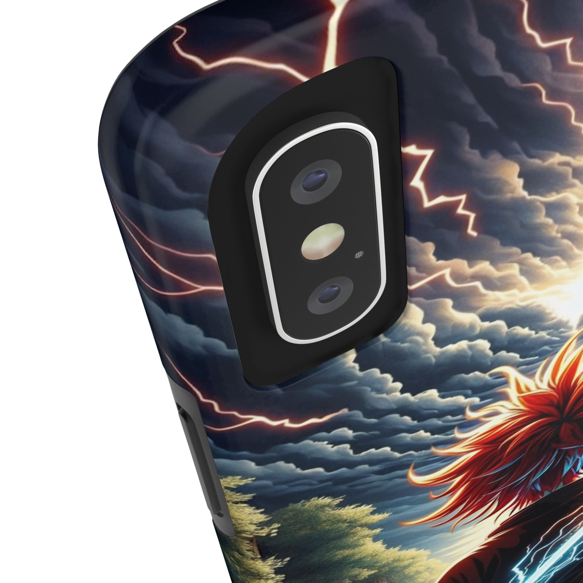 Epic Adventure Tough Phone Cases, Anime, Lightning Design, Durable Cover, Gift for Gamers, Festival Essential