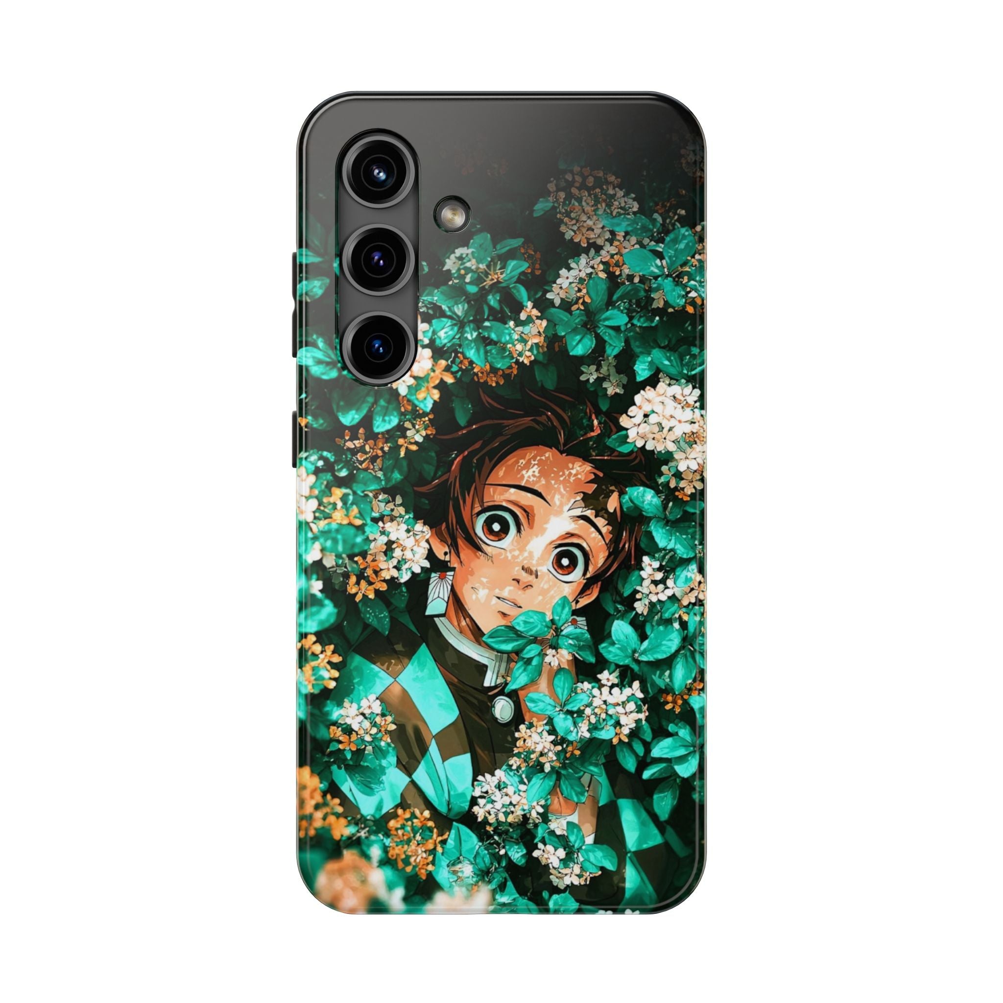 Floral Fantasy Tough Phone Cases | Trendy Phone Cover | Unique Gift for Nature Lovers | Durable Protection | Anime-Inspired Design