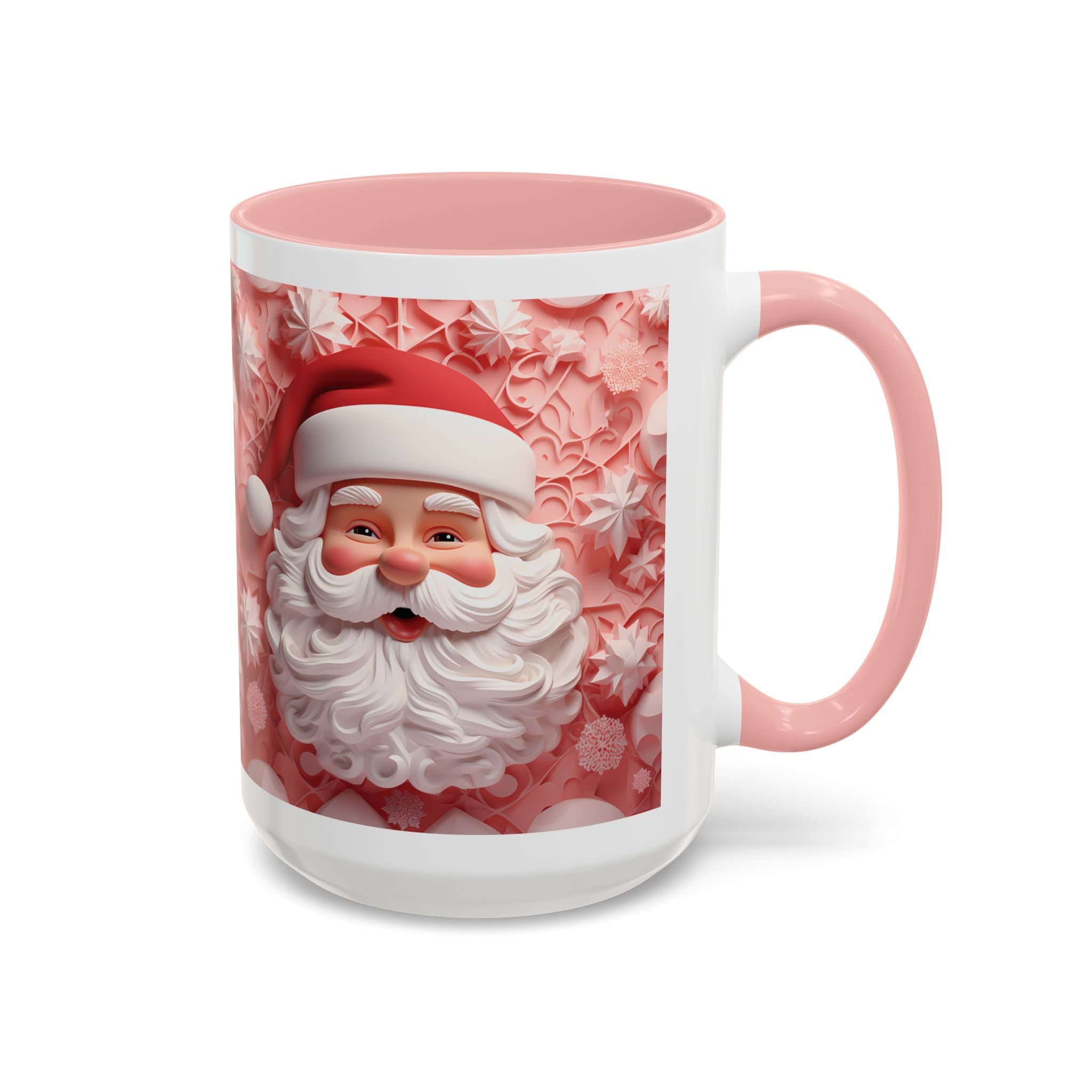 Festive Santa Coffee Mug, Christmas Mug, Holiday Gift, Winter Decoration, Cute Santa Artwork, Hot Cocoa Cup