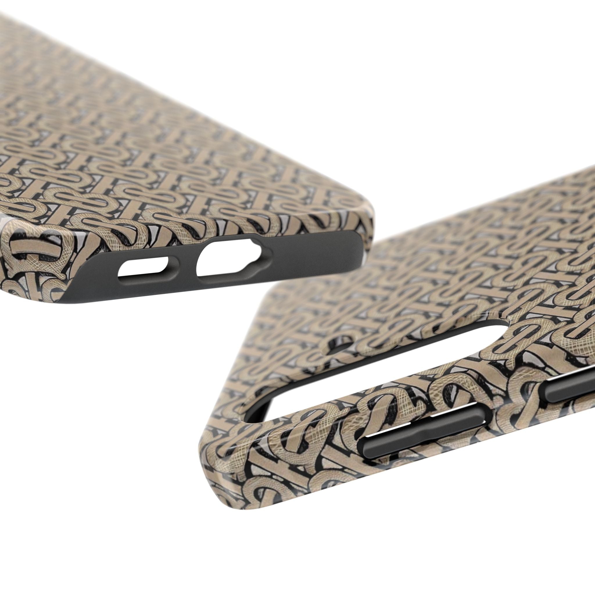Elegant Interwoven Pattern Tough Phone Cases, Stylish Phone Covers, Durable Cases for Everyday Adventures, Gift for Phone Lovers