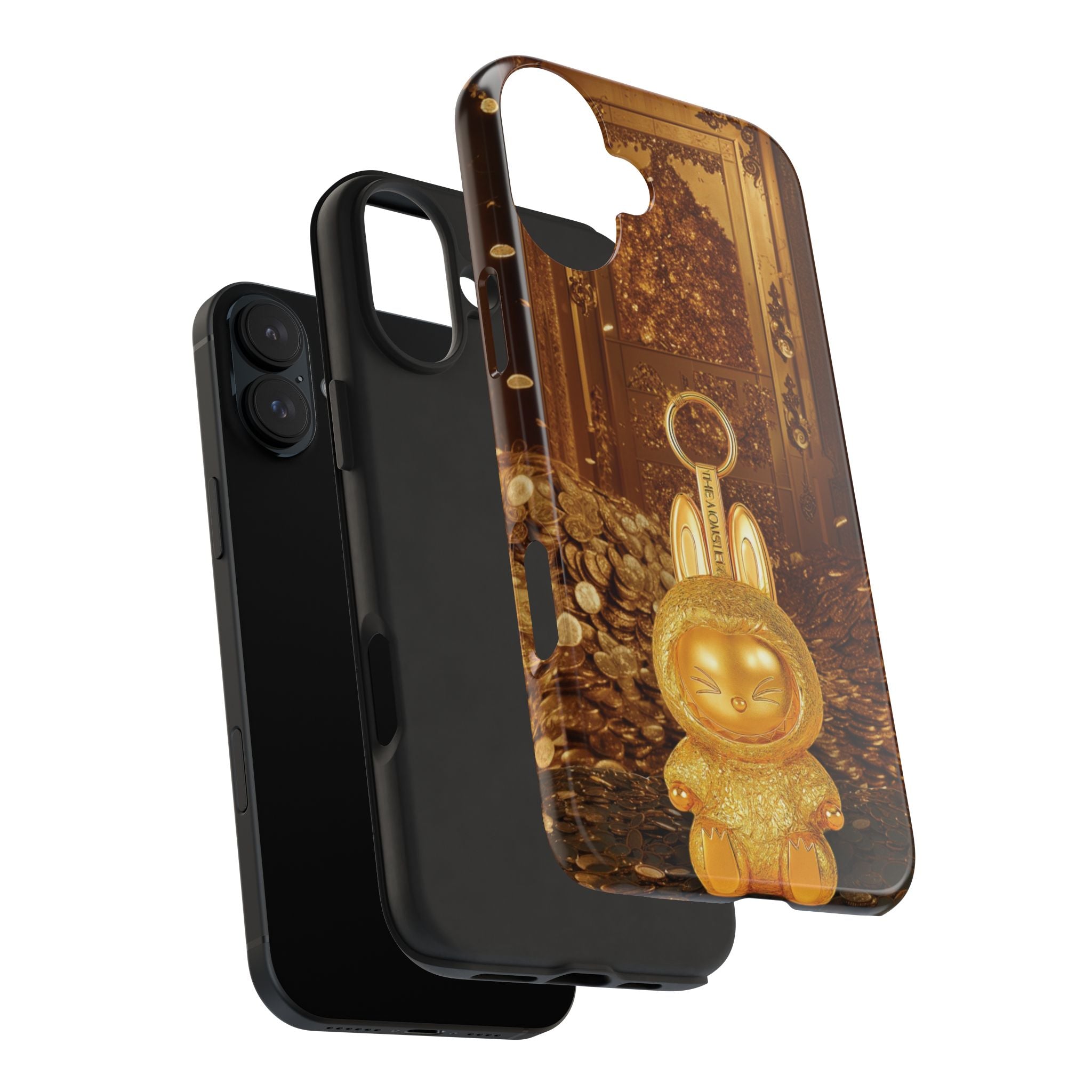 Luxurious Rabbit Phone Case, Golden Bunny Phone Cover, Tough Phone Cases, Cute Rabbit Holder, Unique Gift Idea, Stylish Mobile Protector