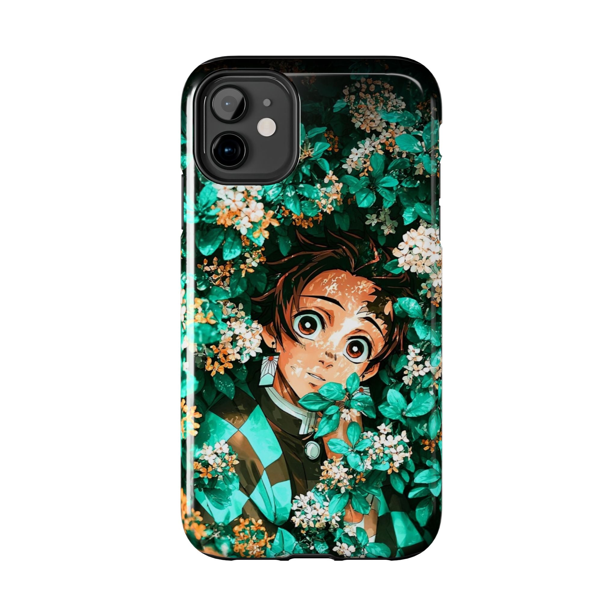 Floral Fantasy Tough Phone Cases | Trendy Phone Cover | Unique Gift for Nature Lovers | Durable Protection | Anime-Inspired Design