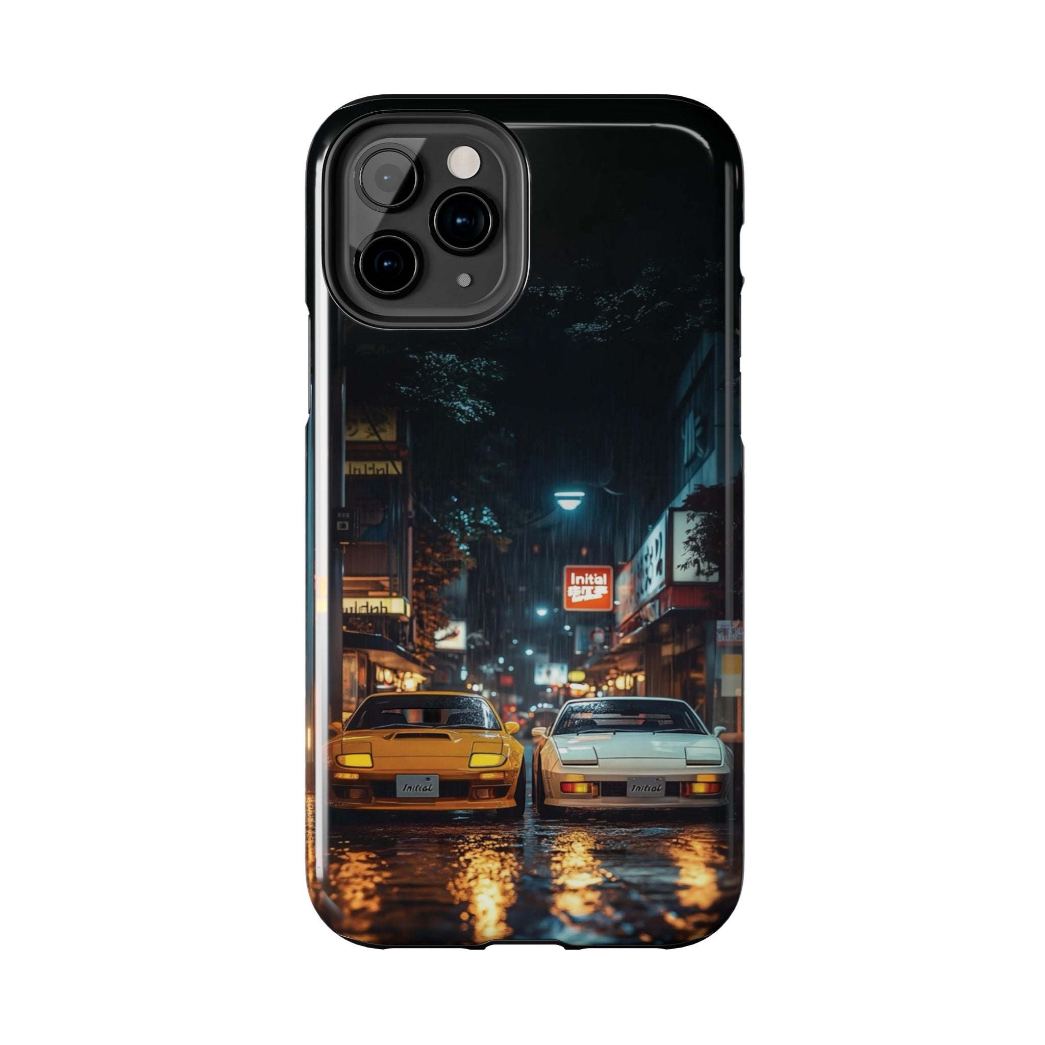 Night Cityscape Phone Cases, Urban Aesthetic Case, Tough Protection Case, Perfect Gift for Car Lovers, Ideal for Birthdays, Holidays