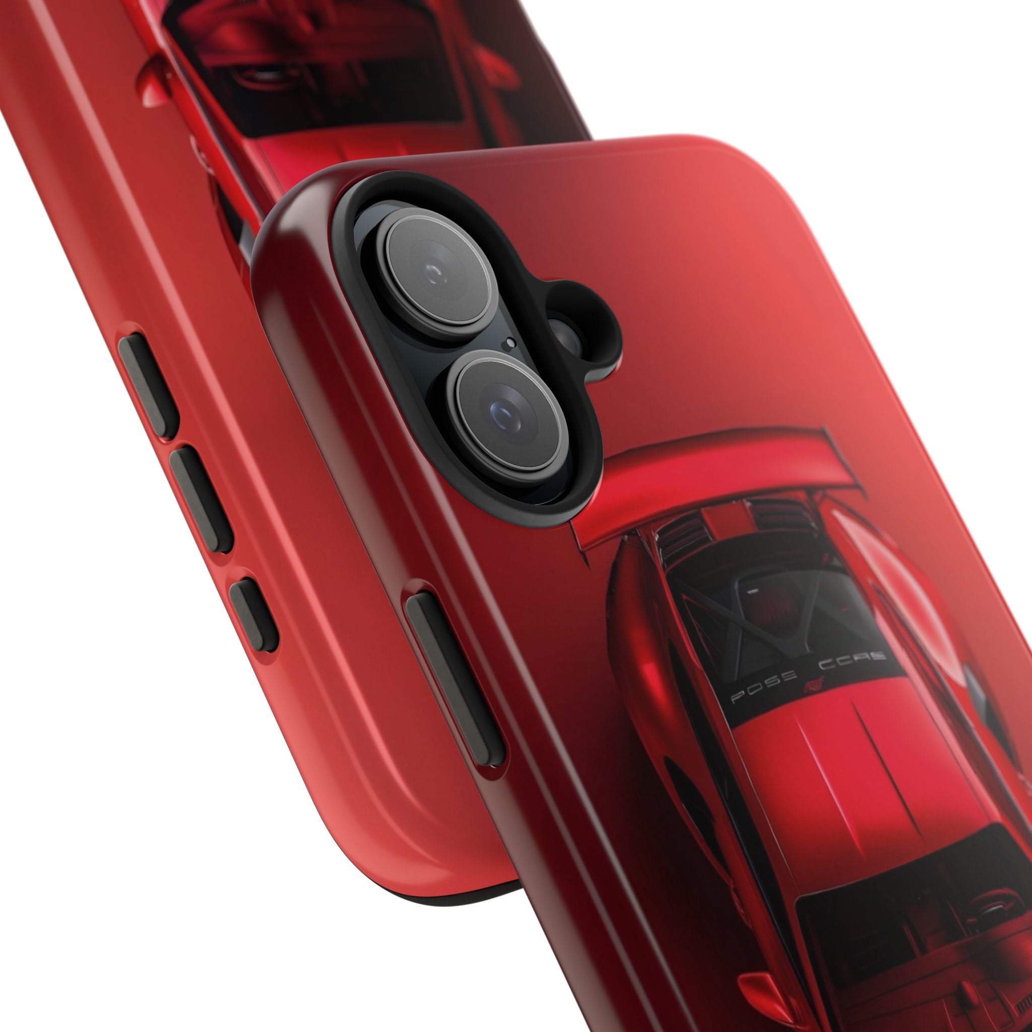 Sleek Sports Car Phone Cases for Automotive Enthusiasts, Durable Phone Covers, Car Lover Gifts, Stylish Tech Accessories, Red Racing Design