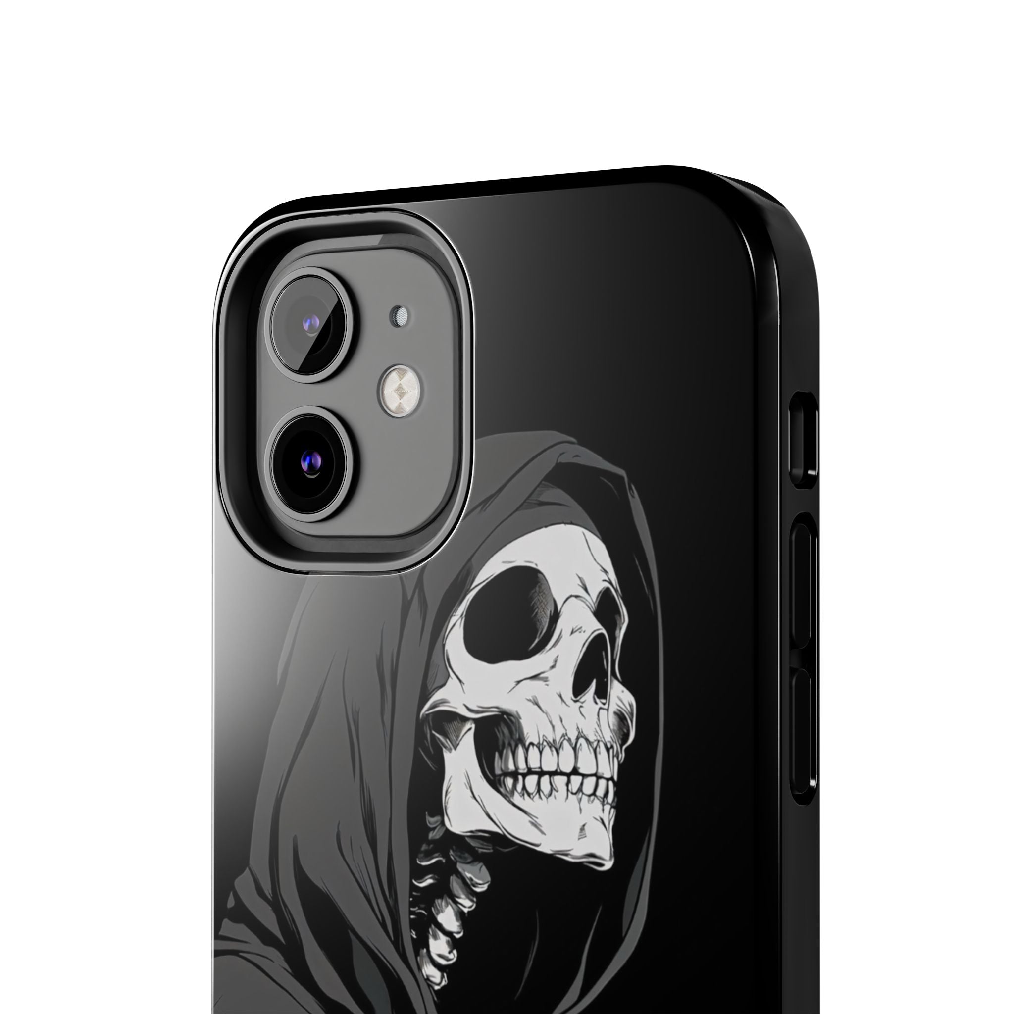 Edgy Skull Phone Cases, Protective Phone Cover, Goth Aesthetic, Halloween Decor, Unique Gift