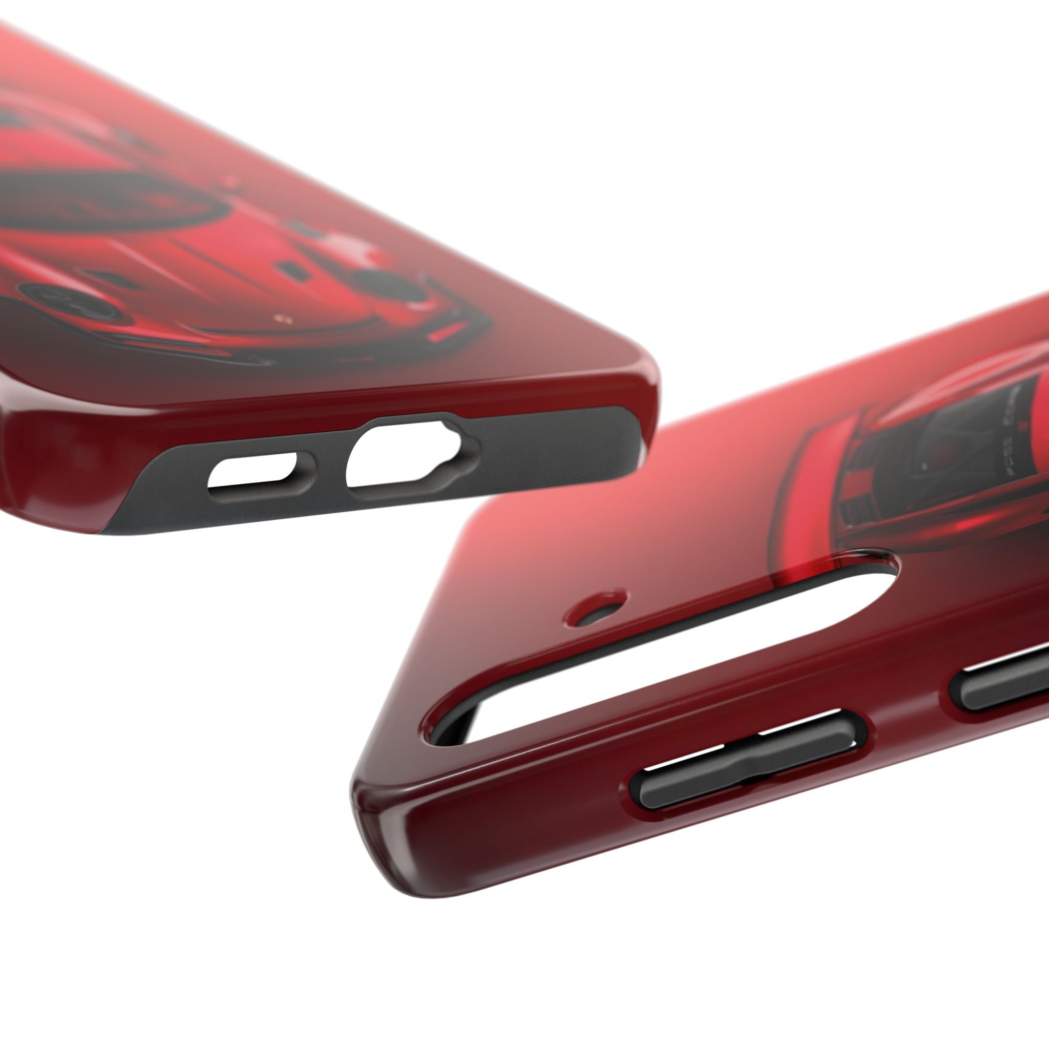 Sleek Sports Car Phone Cases for Automotive Enthusiasts, Durable Phone Covers, Car Lover Gifts, Stylish Tech Accessories, Red Racing Design