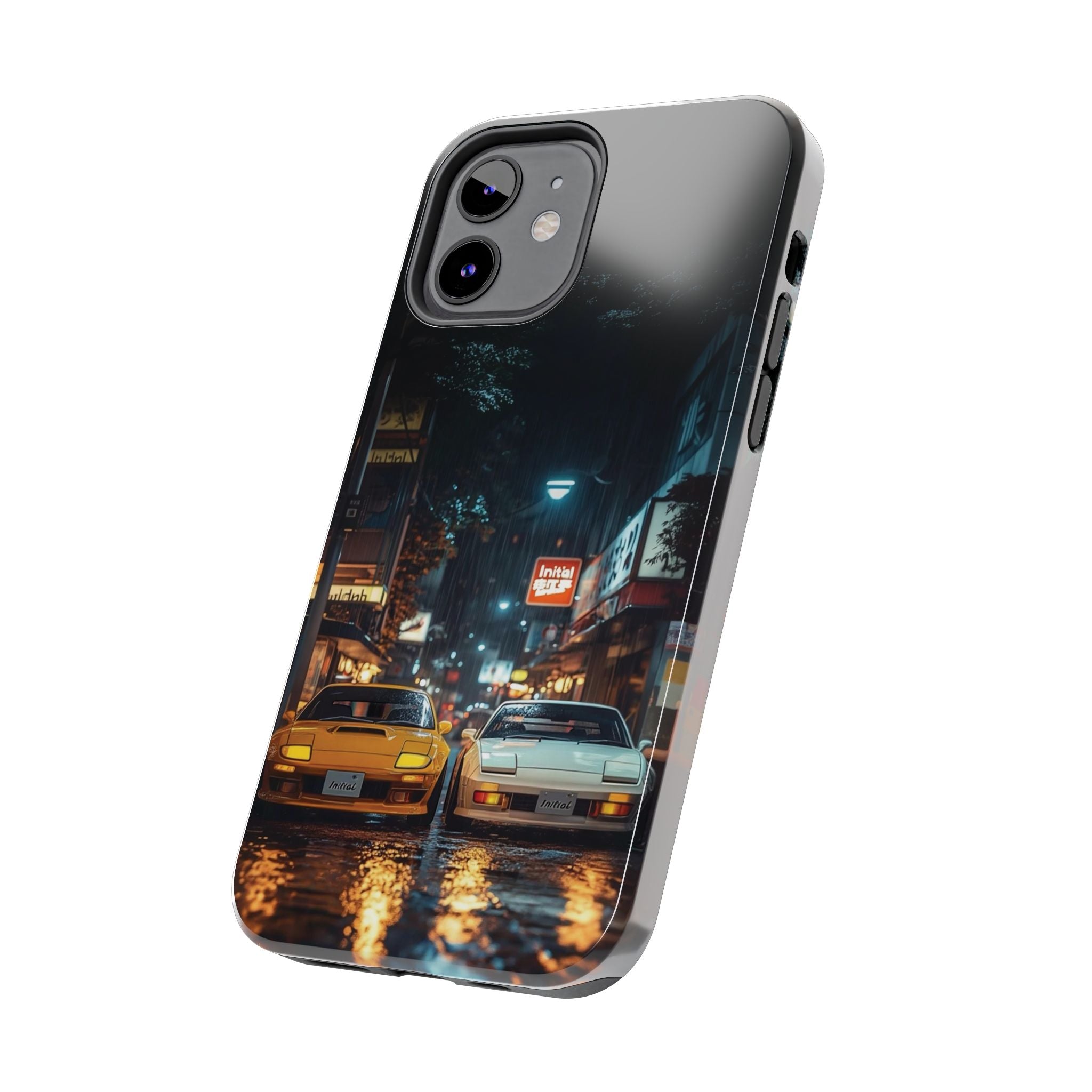 Night Cityscape Phone Cases, Urban Aesthetic Case, Tough Protection Case, Perfect Gift for Car Lovers, Ideal for Birthdays, Holidays
