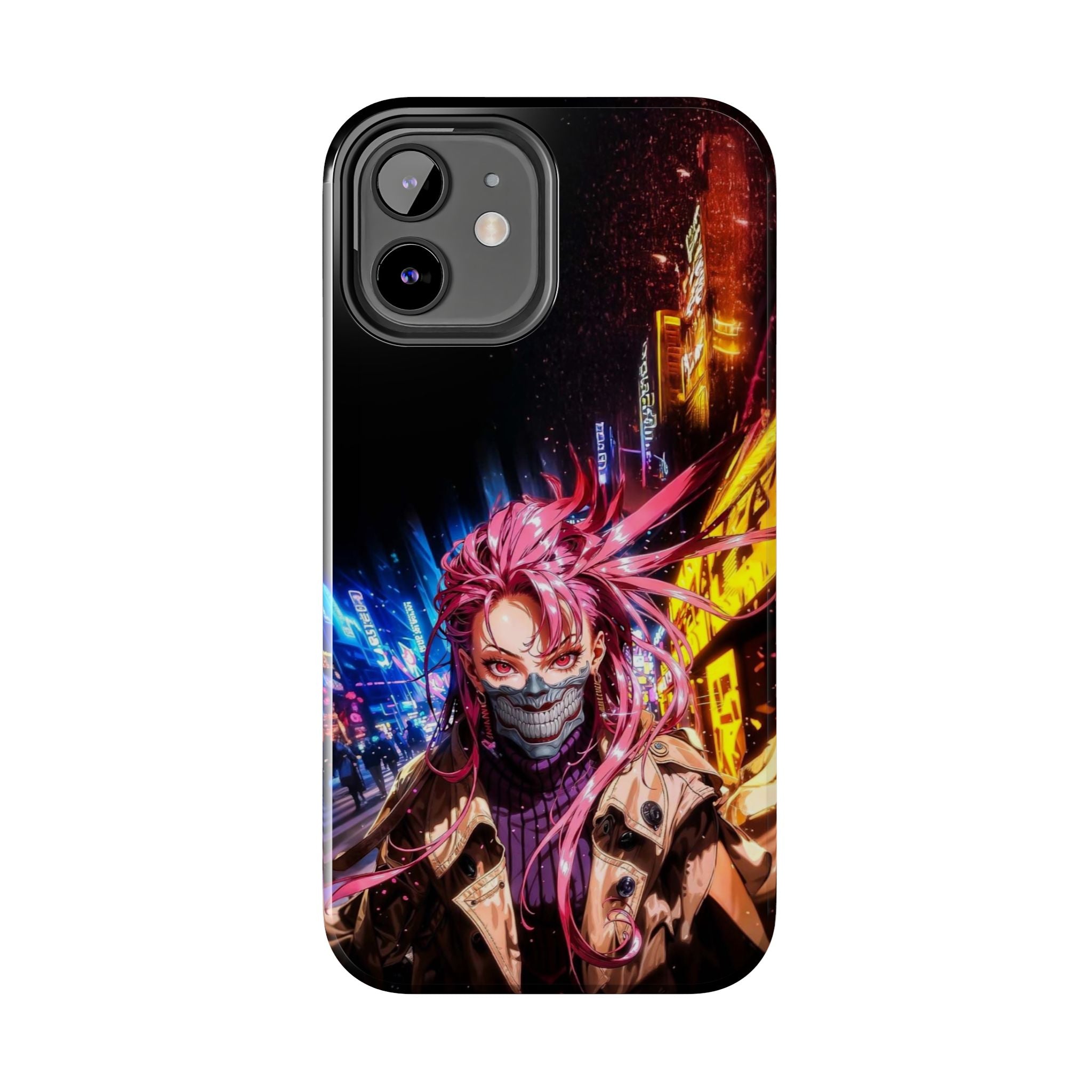 Vibrant Art Phone Case, Tough Phone Cases, Anime Phone Cover, Stylish Phone Protector, Unique Gift for Gamers, Colorful Accessory