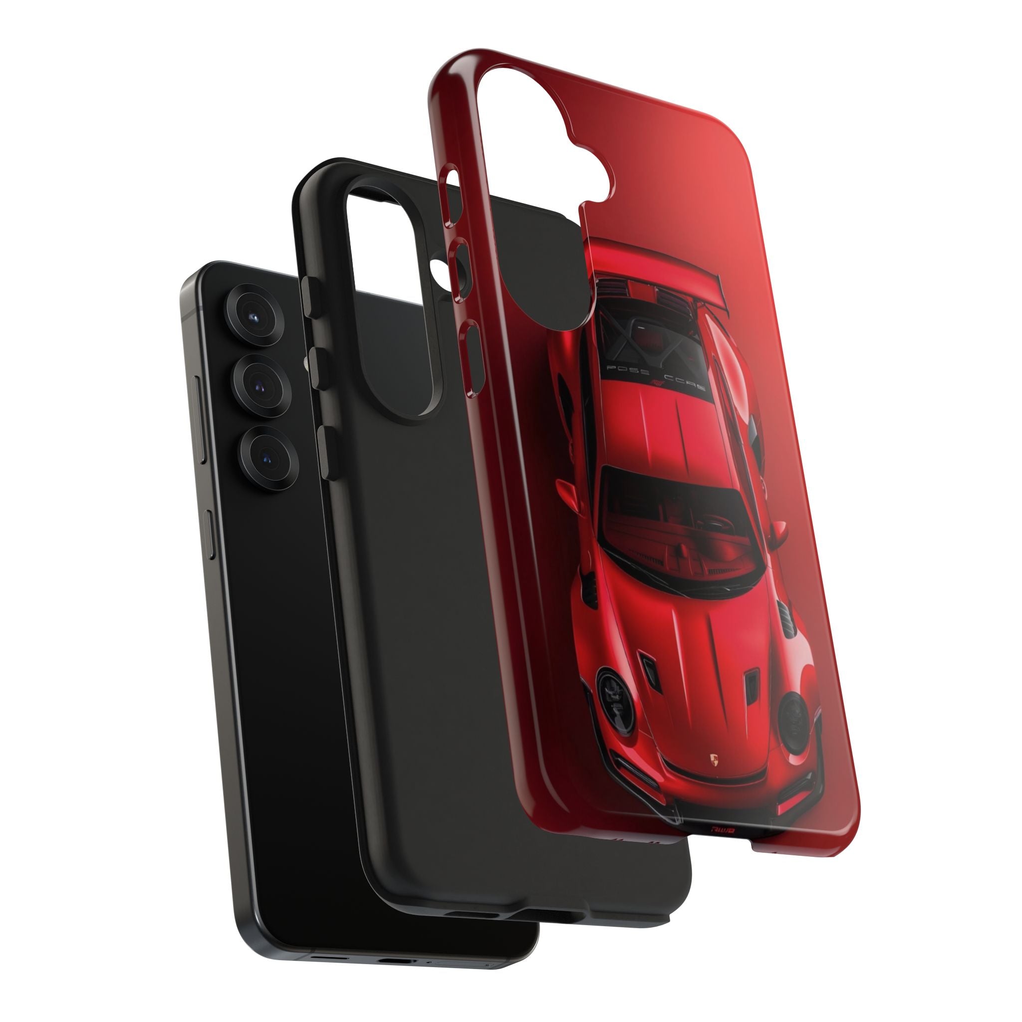 Sleek Sports Car Phone Cases for Automotive Enthusiasts, Durable Phone Covers, Car Lover Gifts, Stylish Tech Accessories, Red Racing Design
