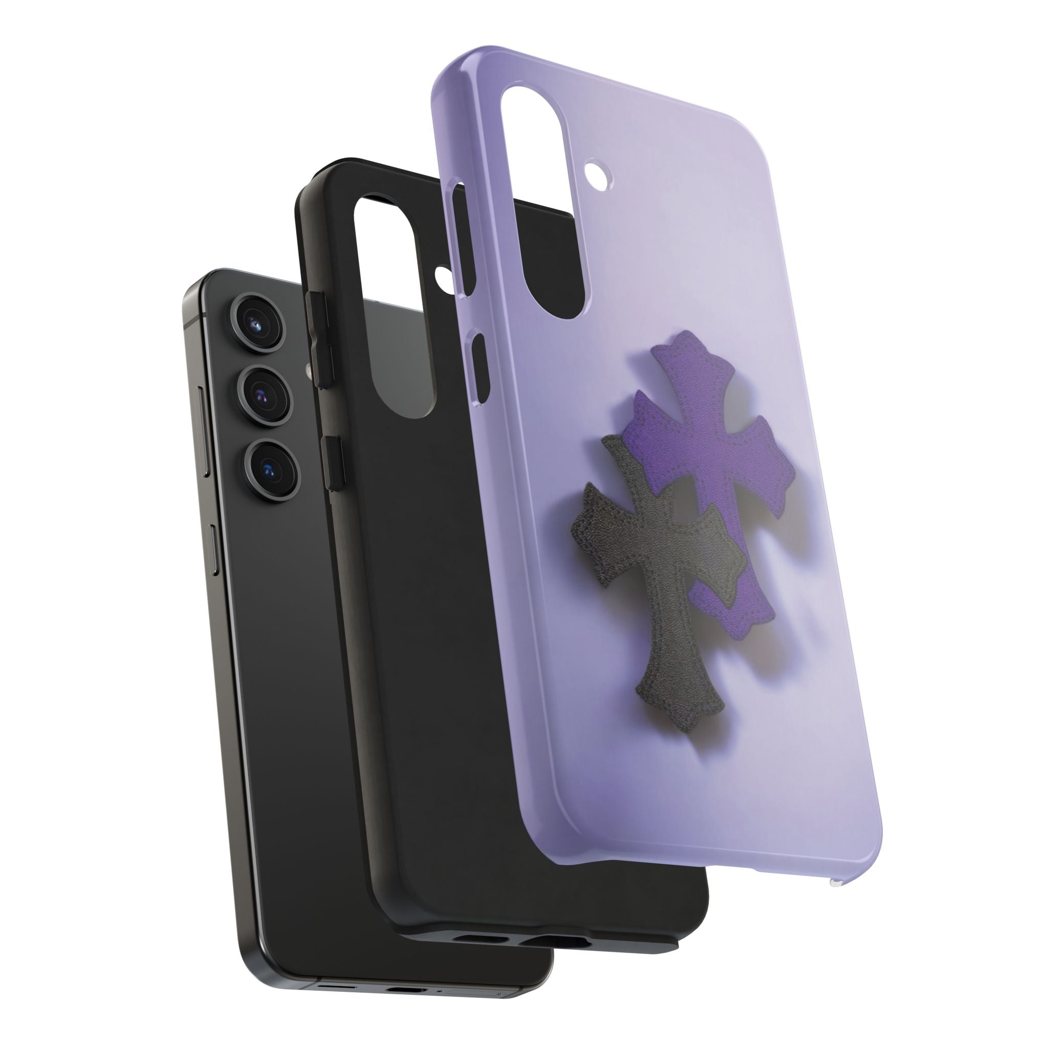 Cross Design Tough Phone Cases, Durable Phone Covers, Christian Gifts, Protective Cases for Men, Unique Tech Accessories