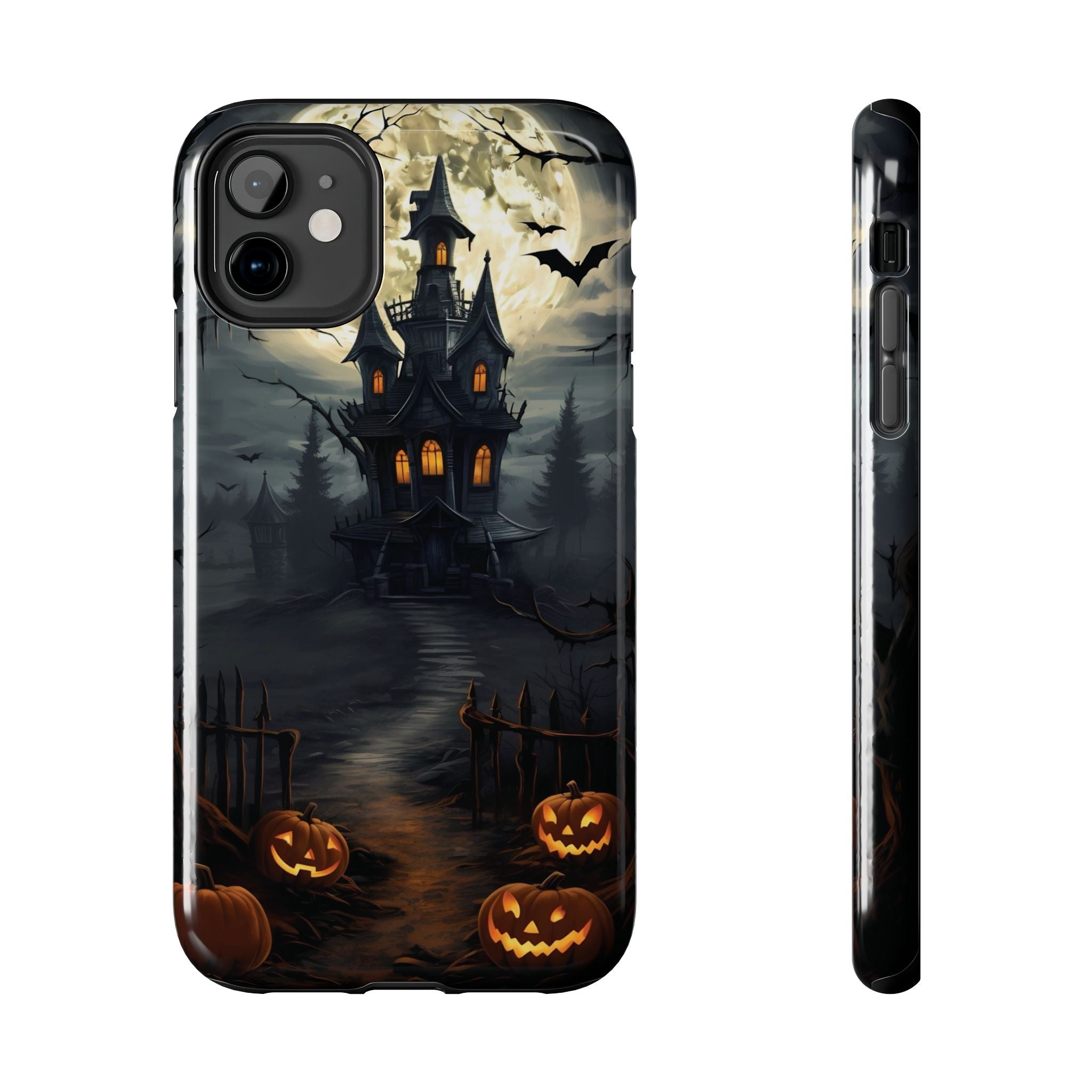 Halloween Haunted House Phone Cases, Tough Cases for Spooky Vibes, Gifts for Halloween Lovers, Ghostly Decor, Fall Accessories