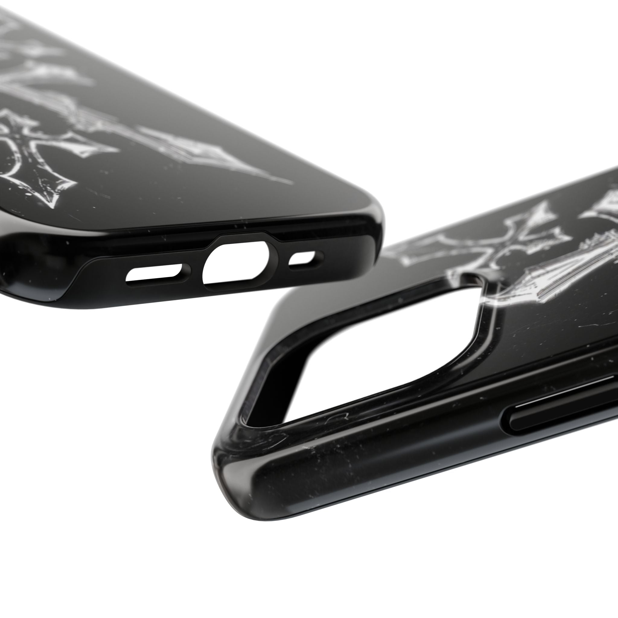 Tough Phone Case with Cross Design, Gothic Phone Cover, Personalized Phone Case, Customizable Tech Accessories, Unique Gift Idea