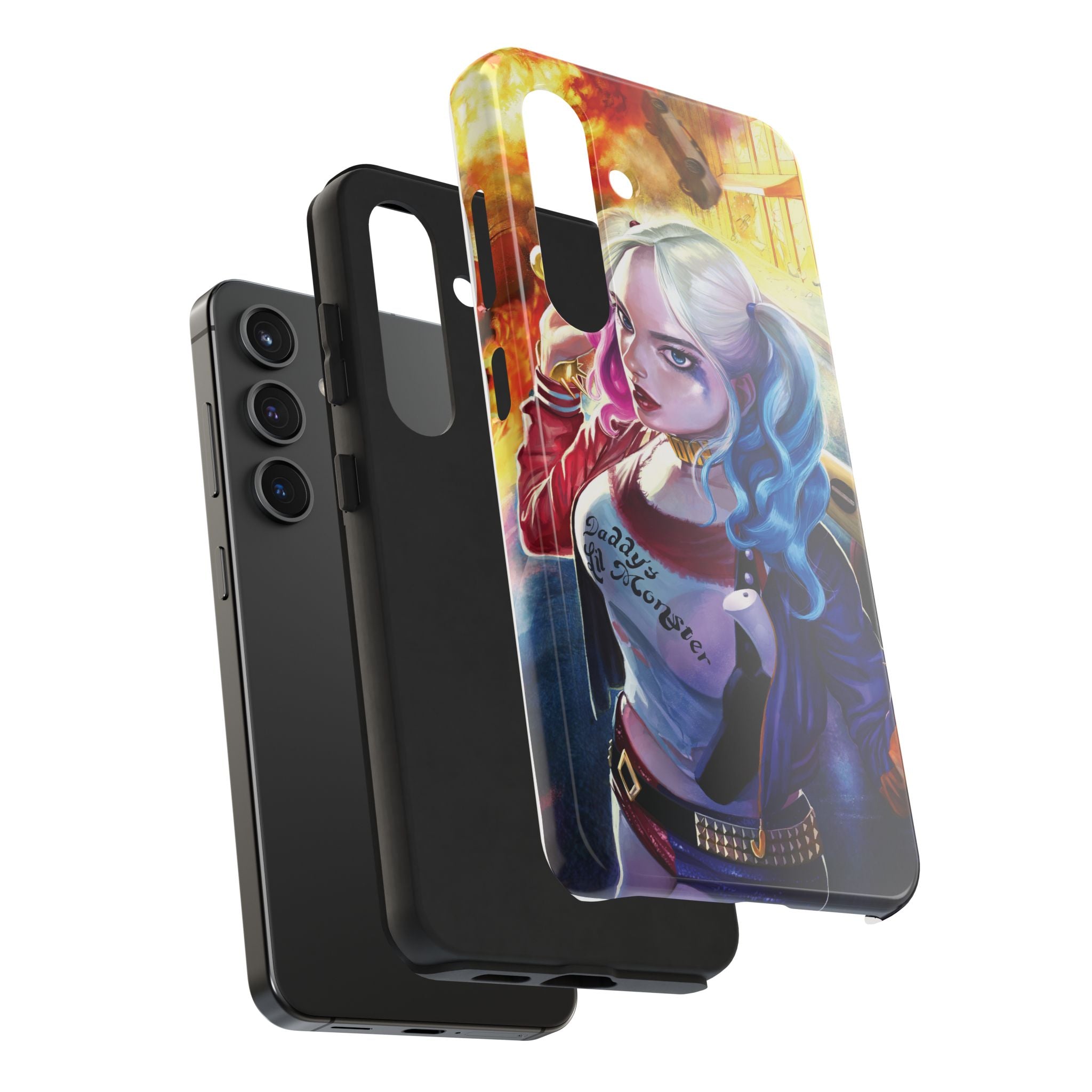 Harley Quinn Tough Phone Cases, Stylish Phone Protector for Women, Anime Style Mobile Cover, Unique Gift for Gamers, Pop Culture Accessories