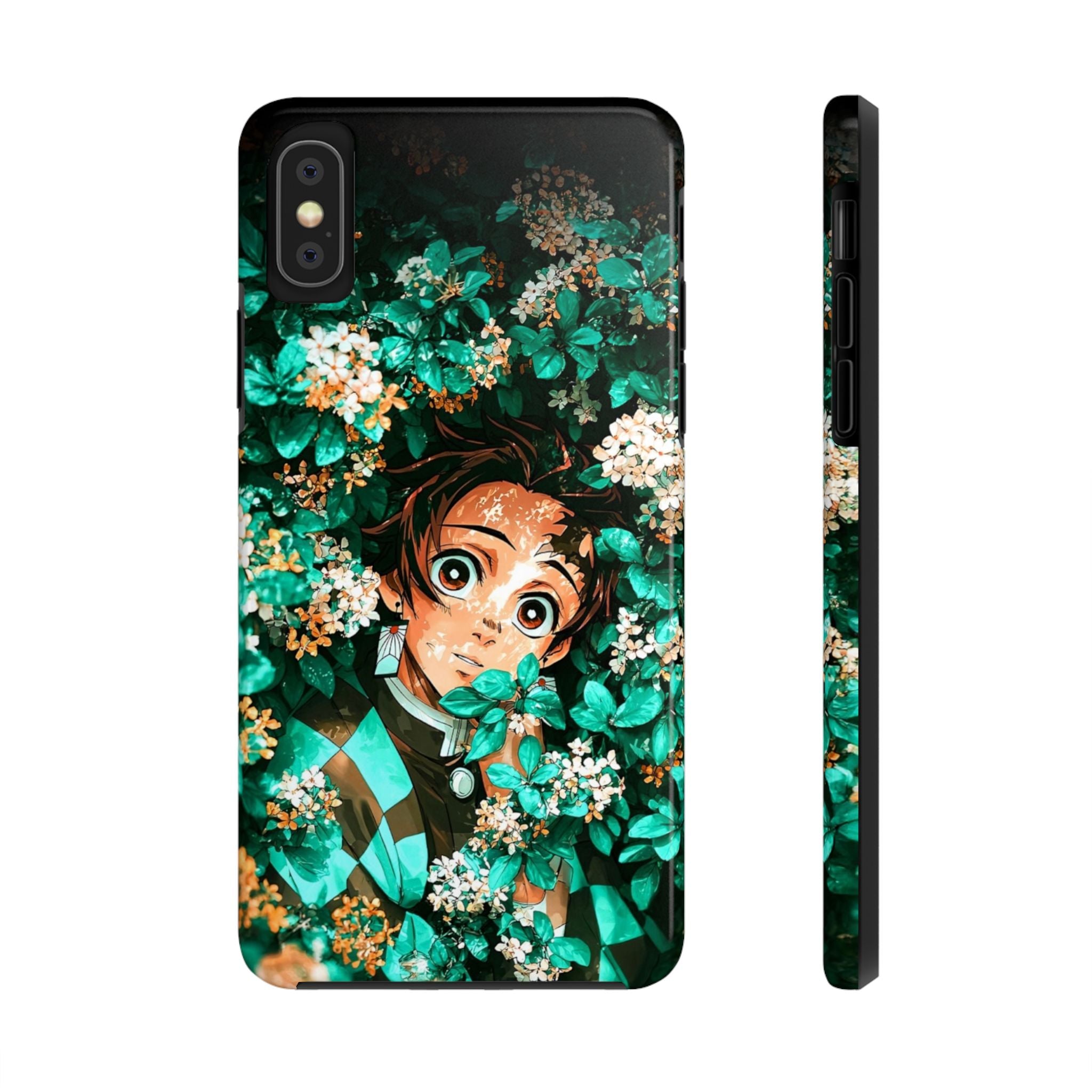 Floral Fantasy Tough Phone Cases | Trendy Phone Cover | Unique Gift for Nature Lovers | Durable Protection | Anime-Inspired Design