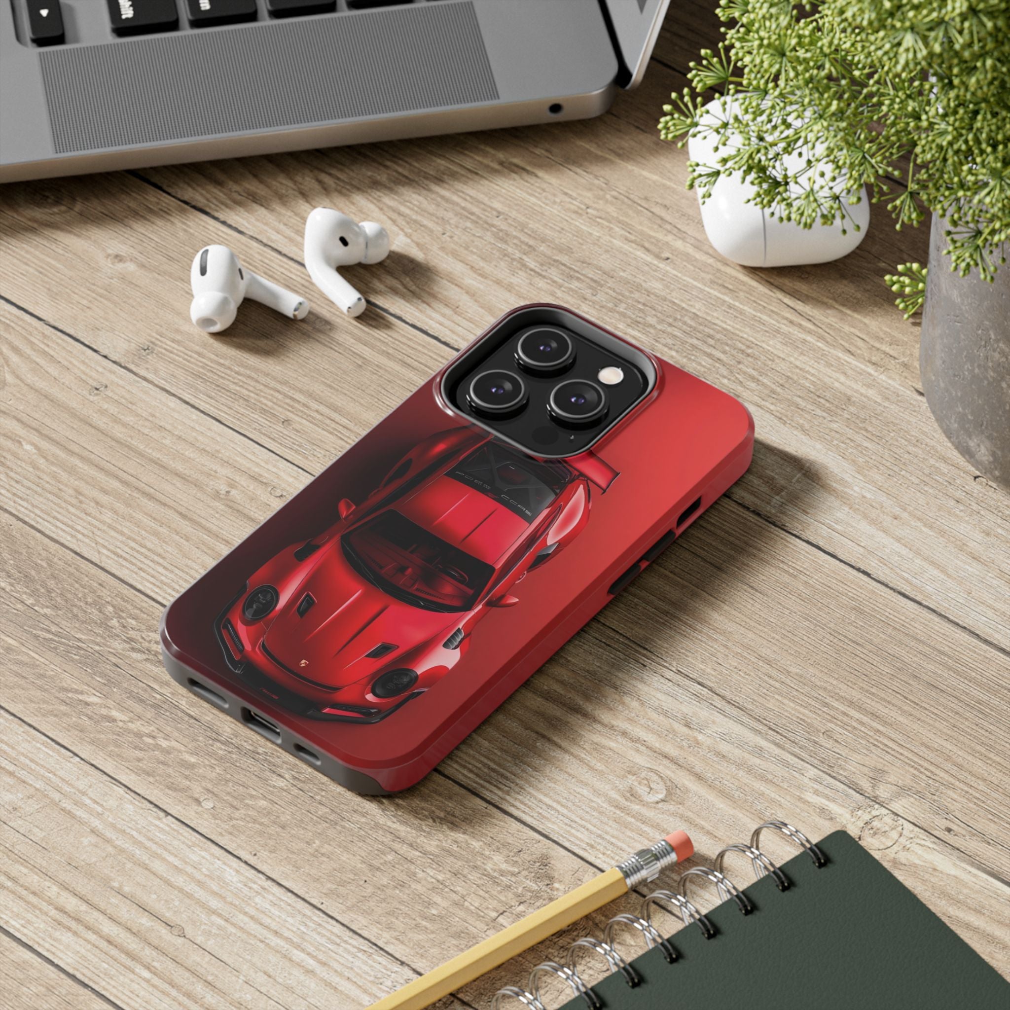 Sleek Sports Car Phone Cases for Automotive Enthusiasts, Durable Phone Covers, Car Lover Gifts, Stylish Tech Accessories, Red Racing Design