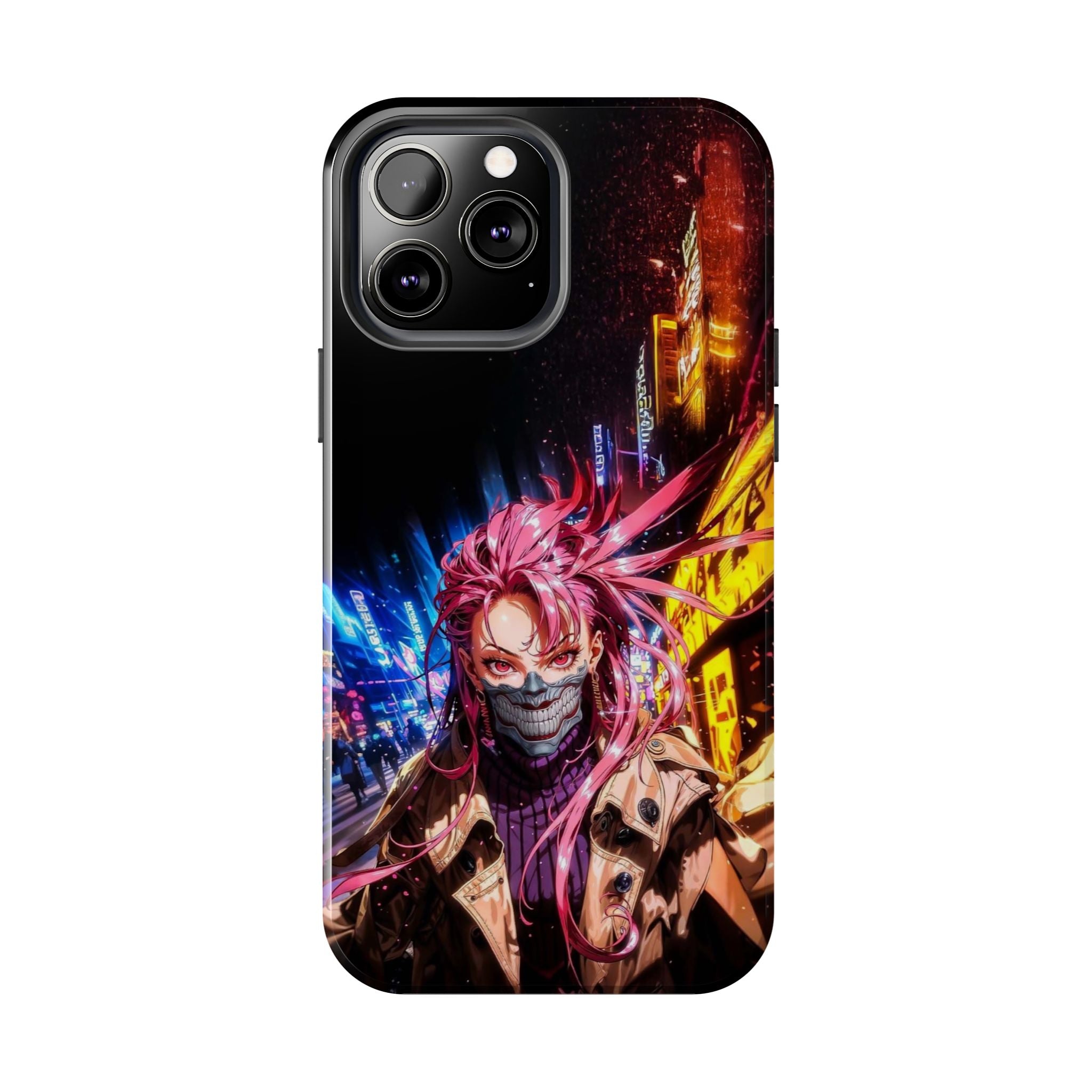 Vibrant Art Phone Case, Tough Phone Cases, Anime Phone Cover, Stylish Phone Protector, Unique Gift for Gamers, Colorful Accessory