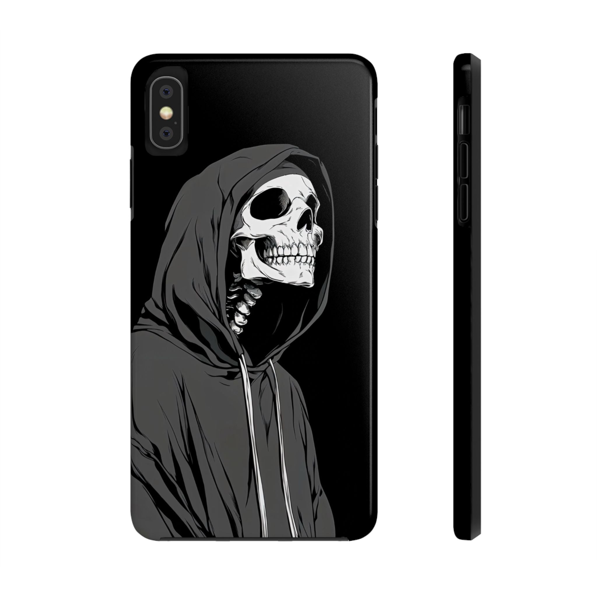 Edgy Skull Phone Cases, Protective Phone Cover, Goth Aesthetic, Halloween Decor, Unique Gift