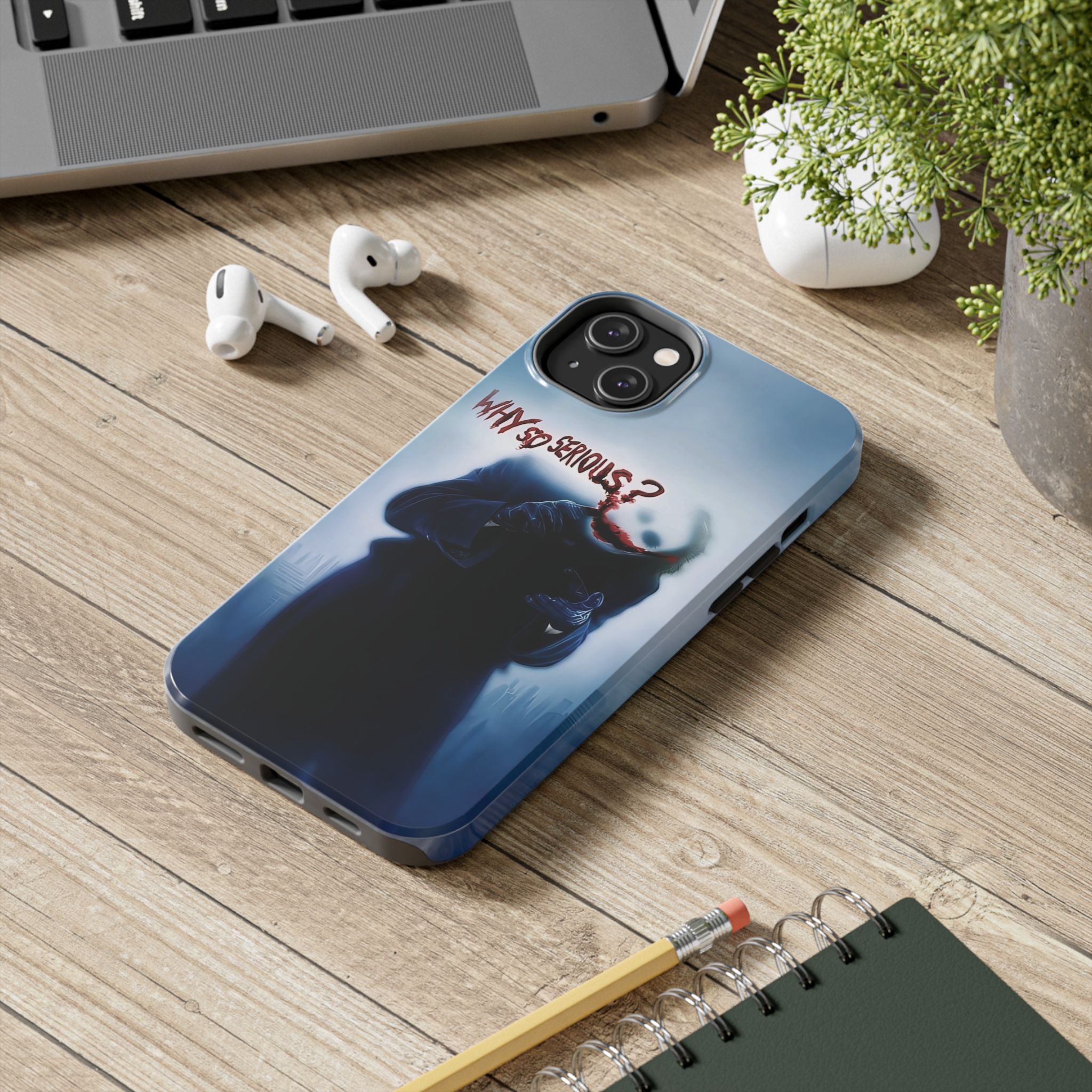 Tough Phone Cases, Dark Humor Phone Cover, Joker Inspired Case, Gifts for Movie Fans, Unique Phone Protector, Cool Accessories