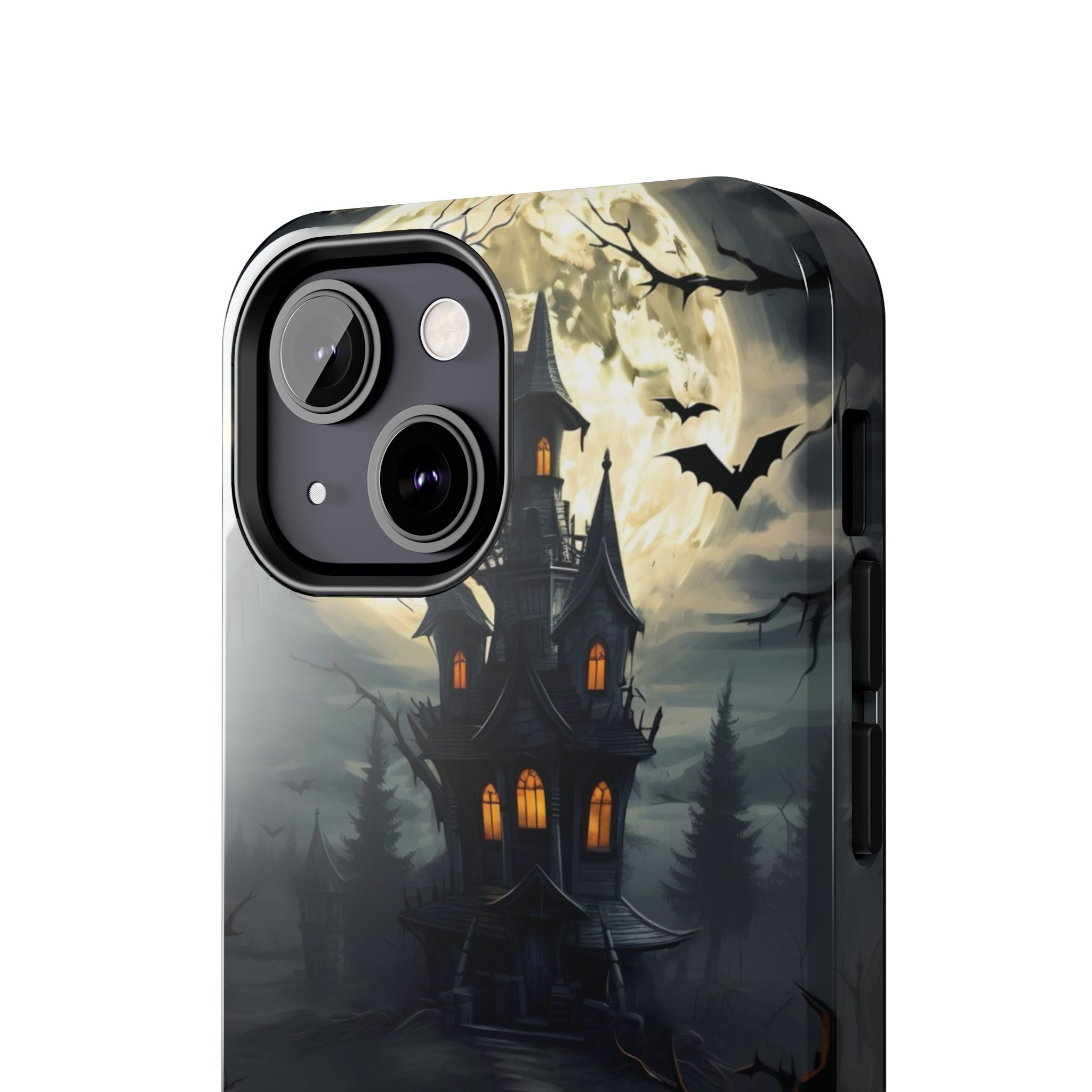 Halloween Haunted House Phone Cases, Tough Cases for Spooky Vibes, Gifts for Halloween Lovers, Ghostly Decor, Fall Accessories