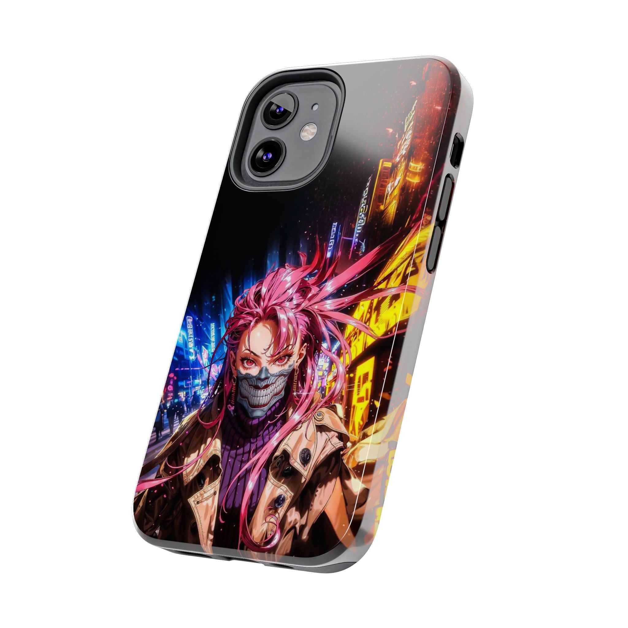 Vibrant Art Phone Case, Tough Phone Cases, Anime Phone Cover, Stylish Phone Protector, Unique Gift for Gamers, Colorful Accessory
