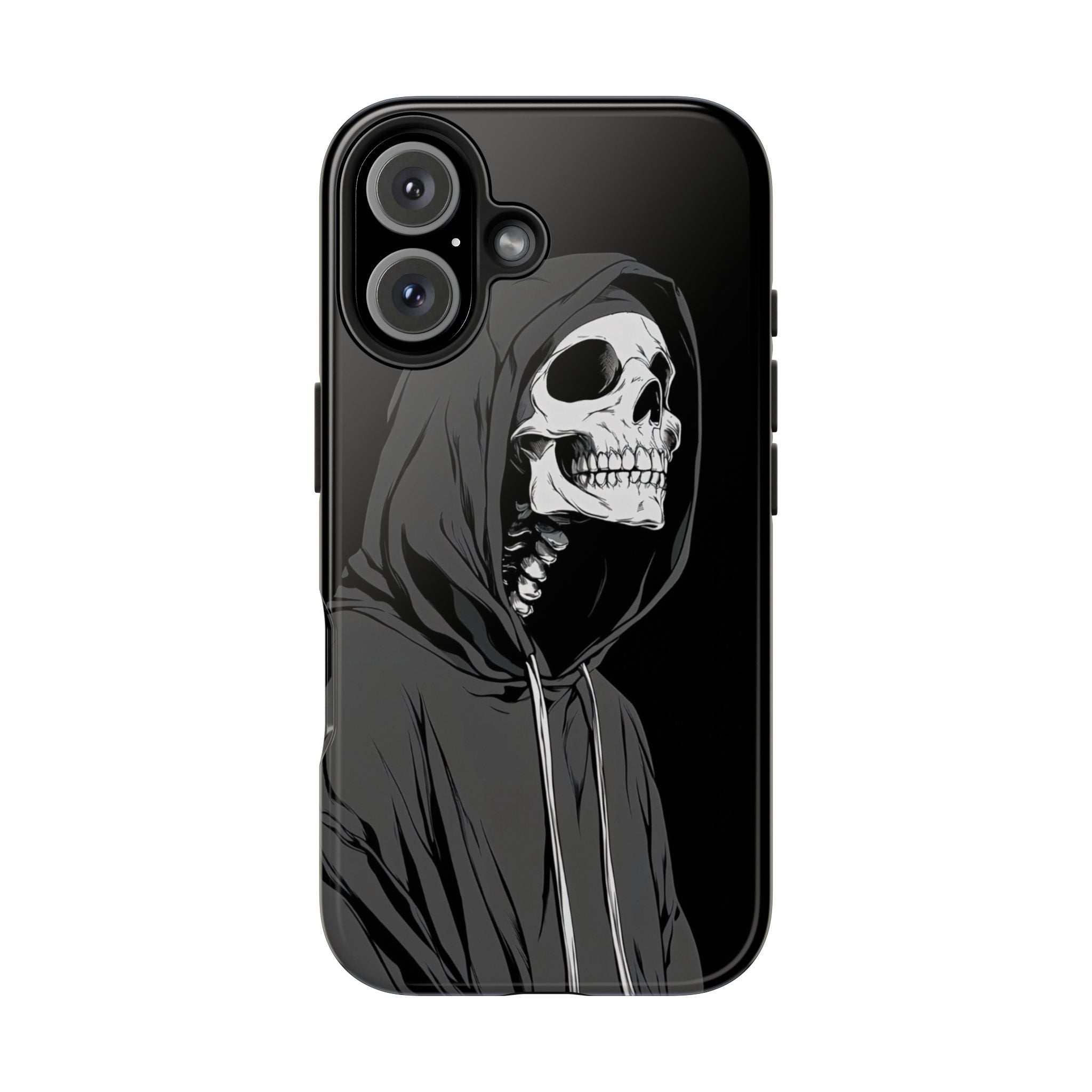 Edgy Skull Phone Cases, Protective Phone Cover, Goth Aesthetic, Halloween Decor, Unique Gift