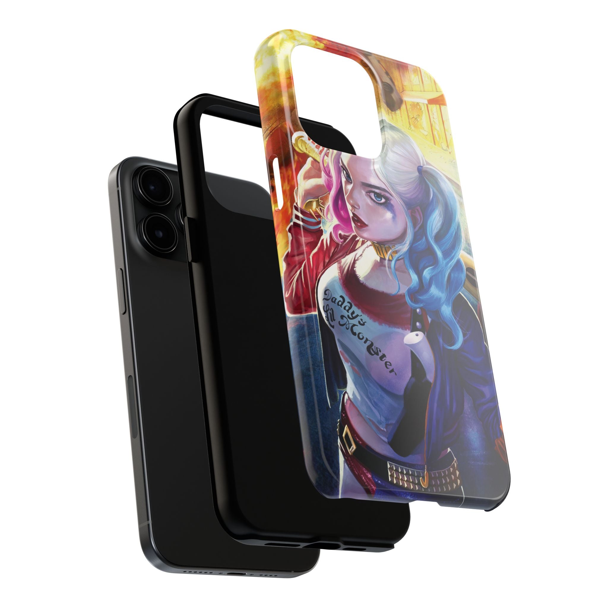 Harley Quinn Tough Phone Cases, Stylish Phone Protector for Women, Anime Style Mobile Cover, Unique Gift for Gamers, Pop Culture Accessories