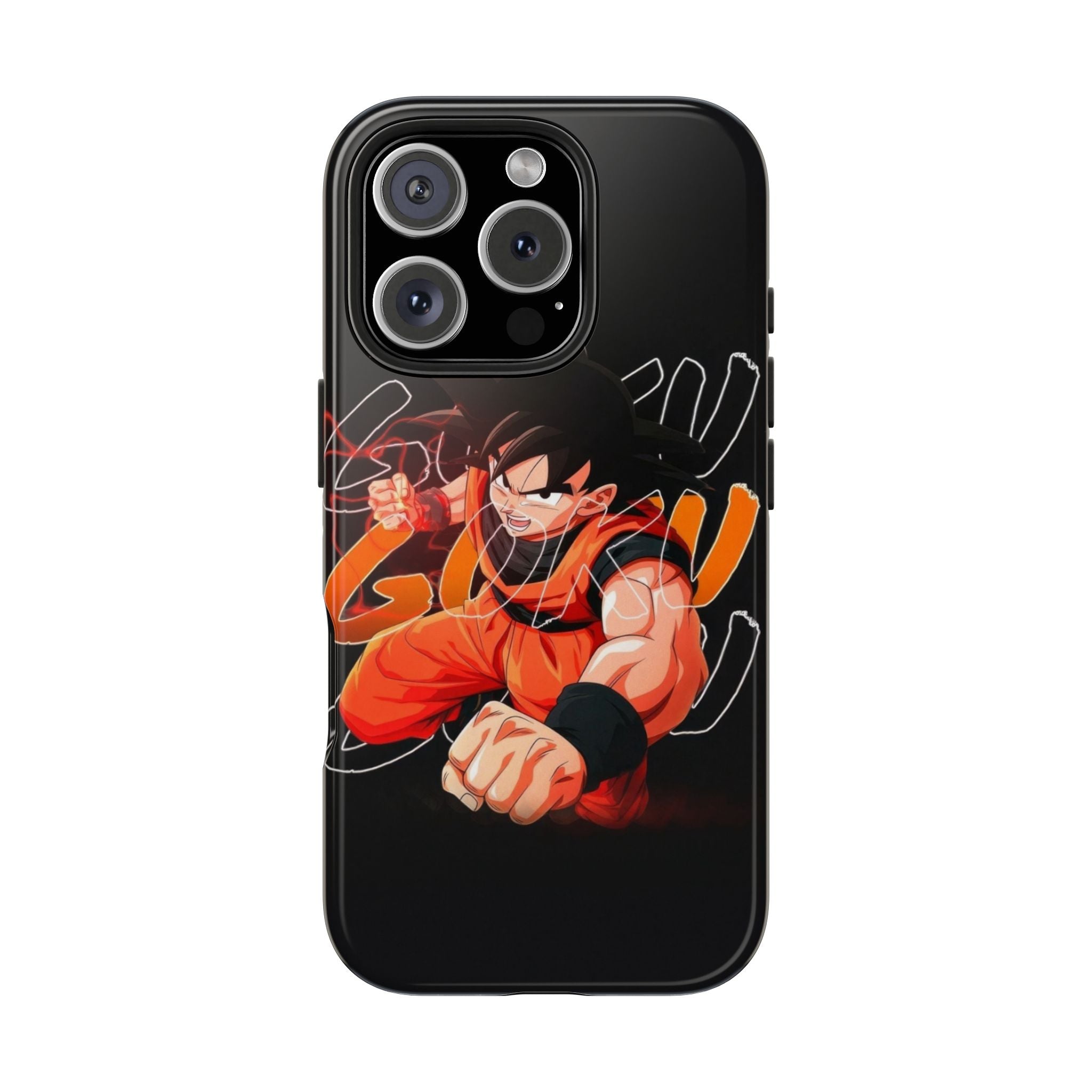 Anime Tough Phone Cases, Goku Strength Case, Durable Phone Cover, Gaming Phone Accessory, Cartoon Phone Case, Gift for Fans
