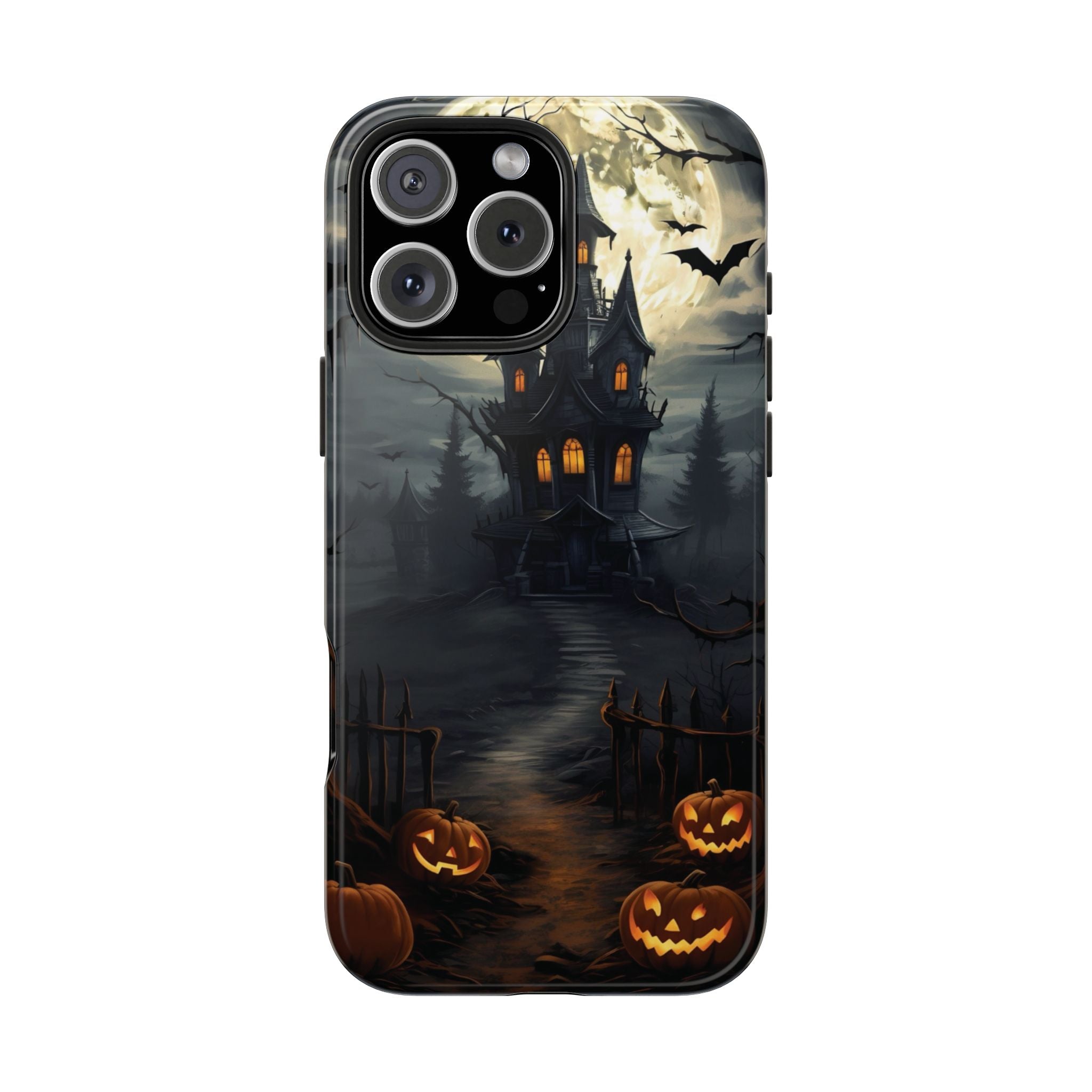 Halloween Haunted House Phone Cases, Tough Cases for Spooky Vibes, Gifts for Halloween Lovers, Ghostly Decor, Fall Accessories
