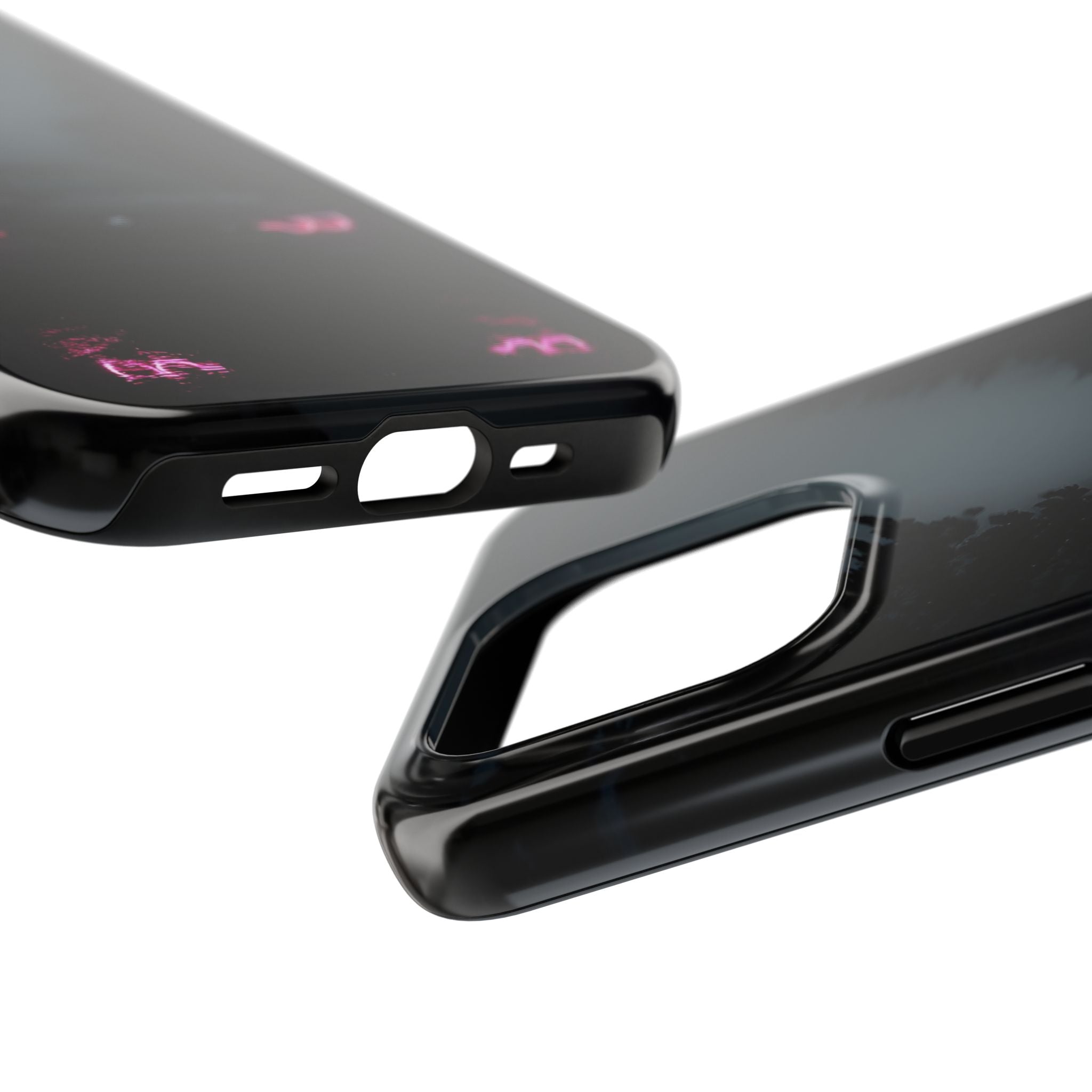 Tough Phone Case with Neon Car Design, Durable Smartphone Cover, Gift for Car Enthusiasts, Unique Accessory for Him, Perfect for Birthdays