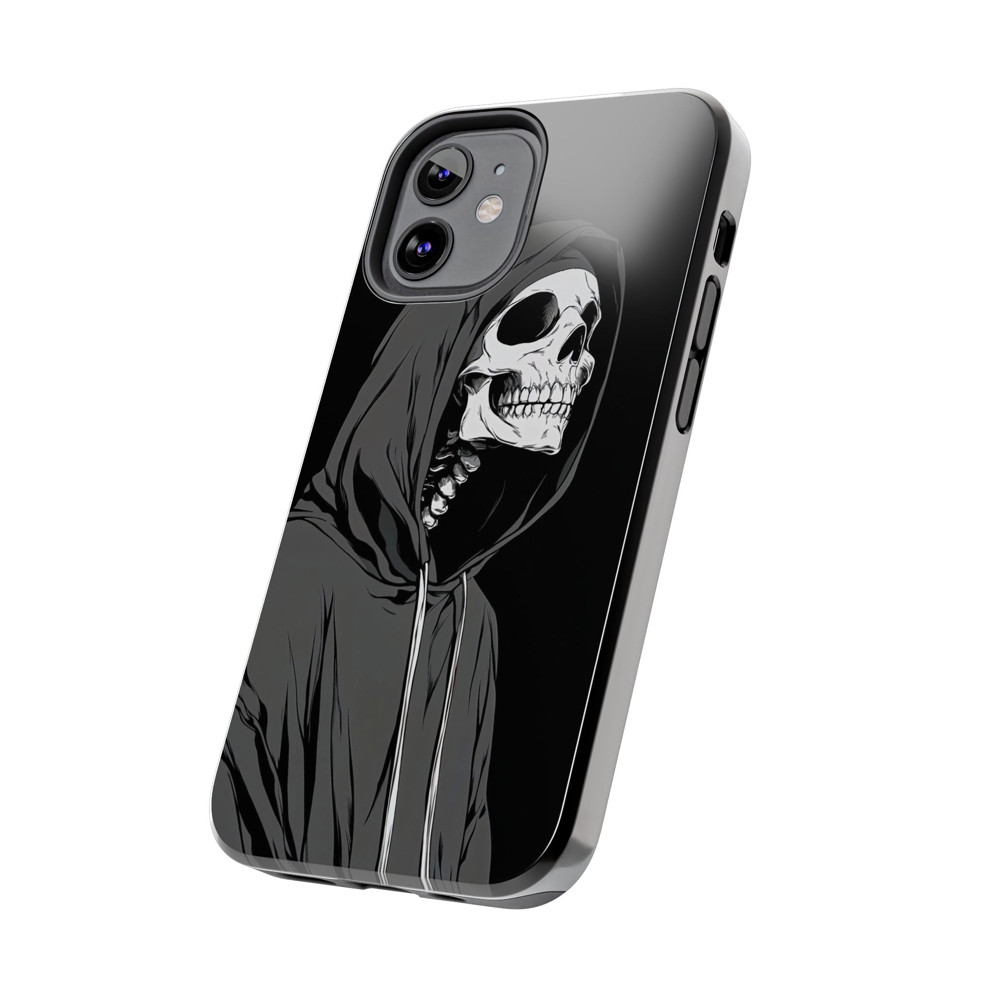 Edgy Skull Phone Cases, Protective Phone Cover, Goth Aesthetic, Halloween Decor, Unique Gift