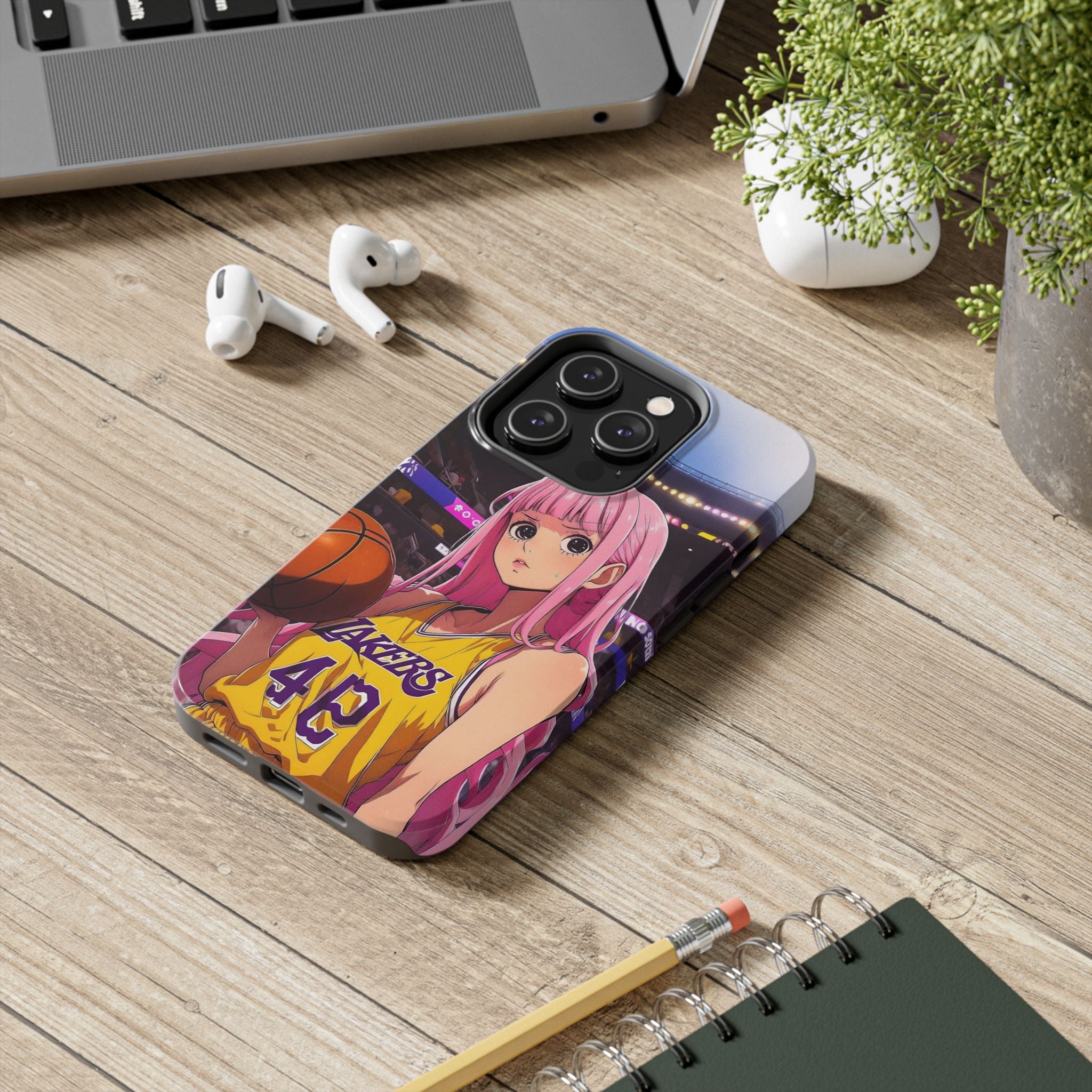 Sporty Anime Phone Cases - Tough Protection, Unique Basketball Design, Gift for Fans, Durable Soft Case, Perfect for Sports Lovers