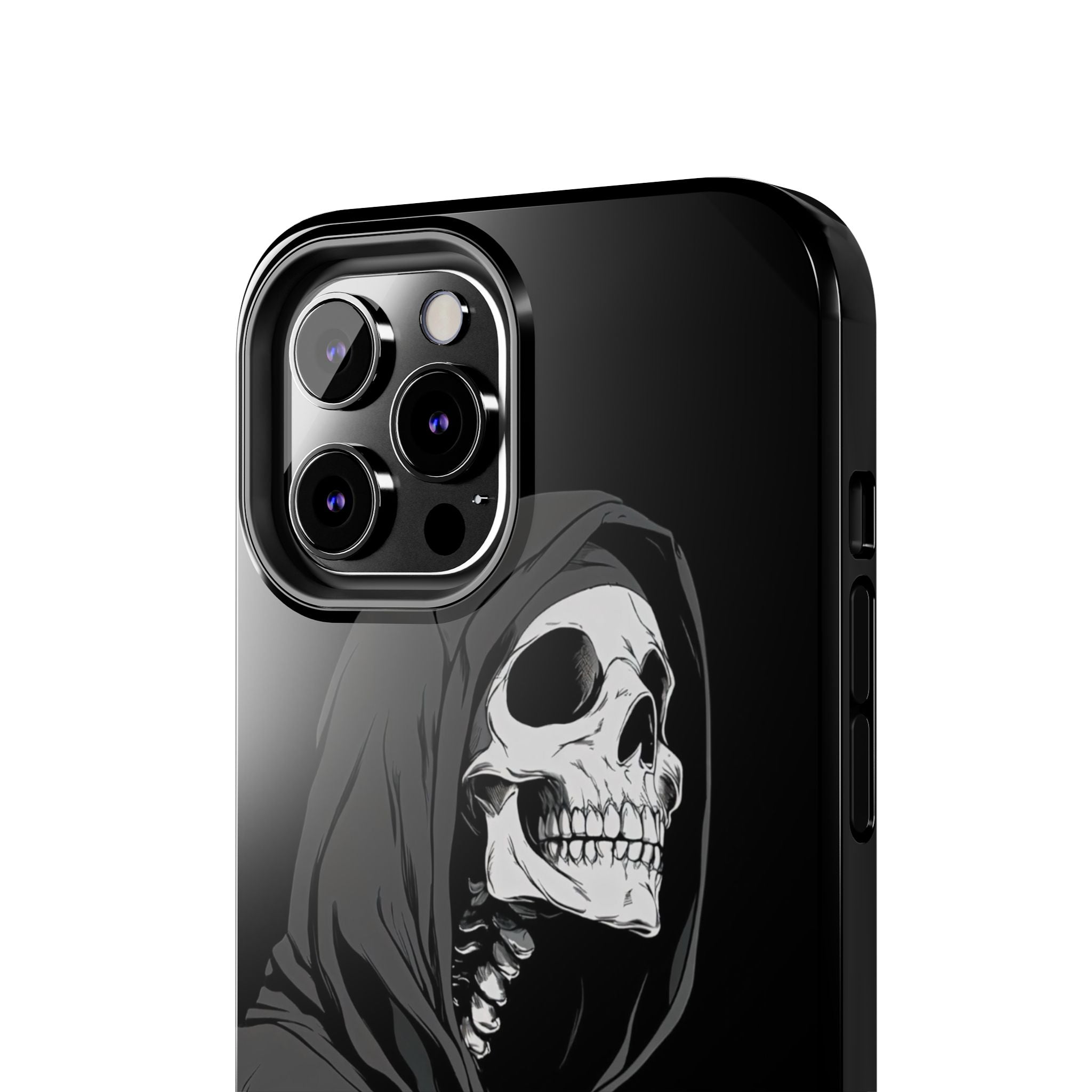 Edgy Skull Phone Cases, Protective Phone Cover, Goth Aesthetic, Halloween Decor, Unique Gift