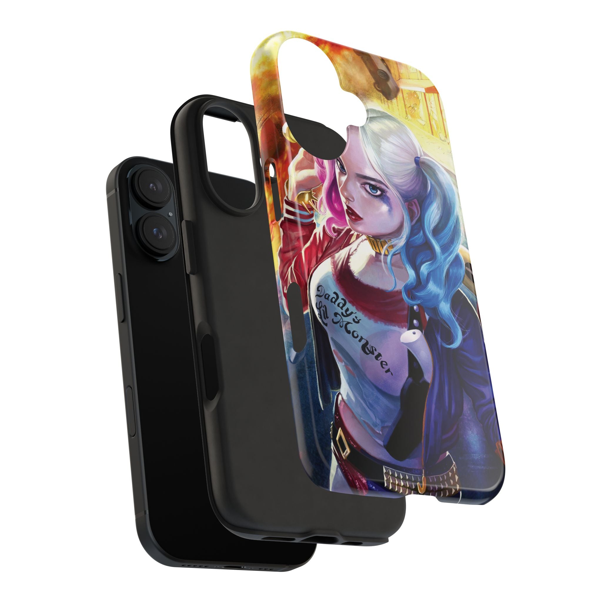 Harley Quinn Tough Phone Cases, Stylish Phone Protector for Women, Anime Style Mobile Cover, Unique Gift for Gamers, Pop Culture Accessories