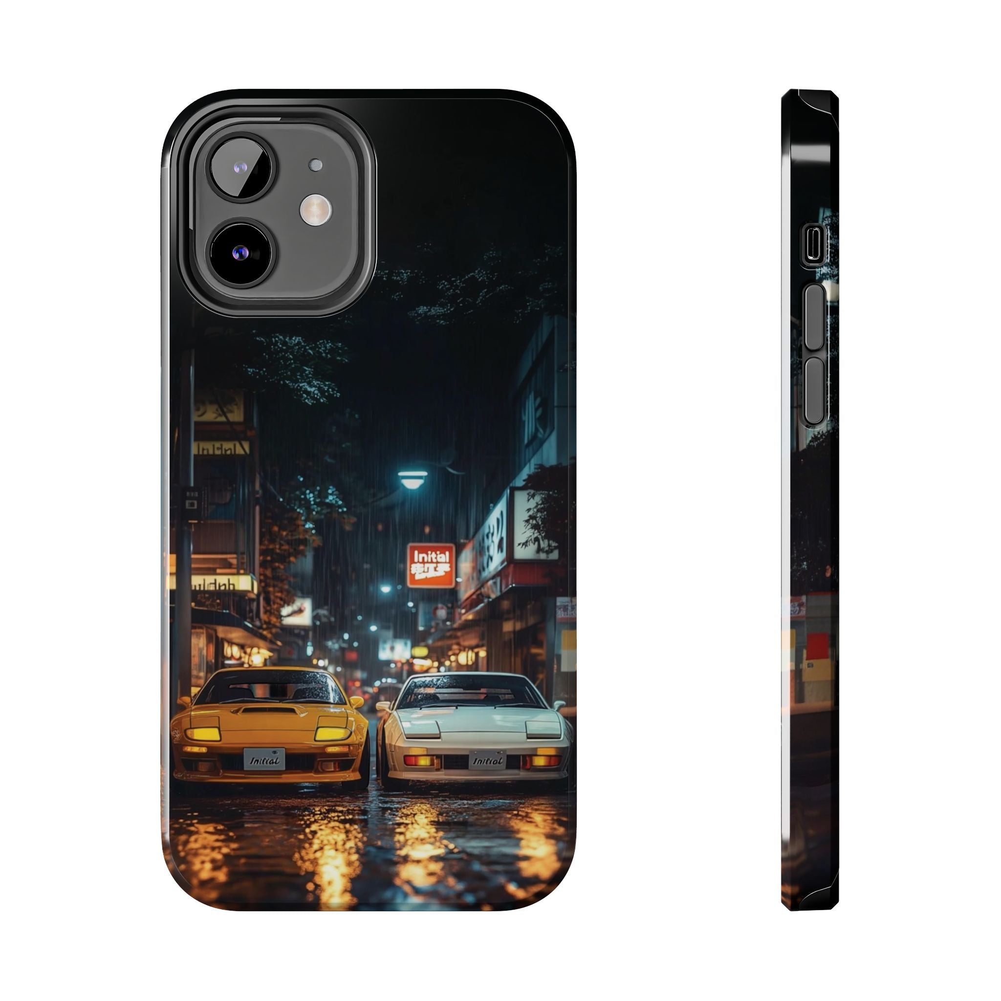 Night Cityscape Phone Cases, Urban Aesthetic Case, Tough Protection Case, Perfect Gift for Car Lovers, Ideal for Birthdays, Holidays