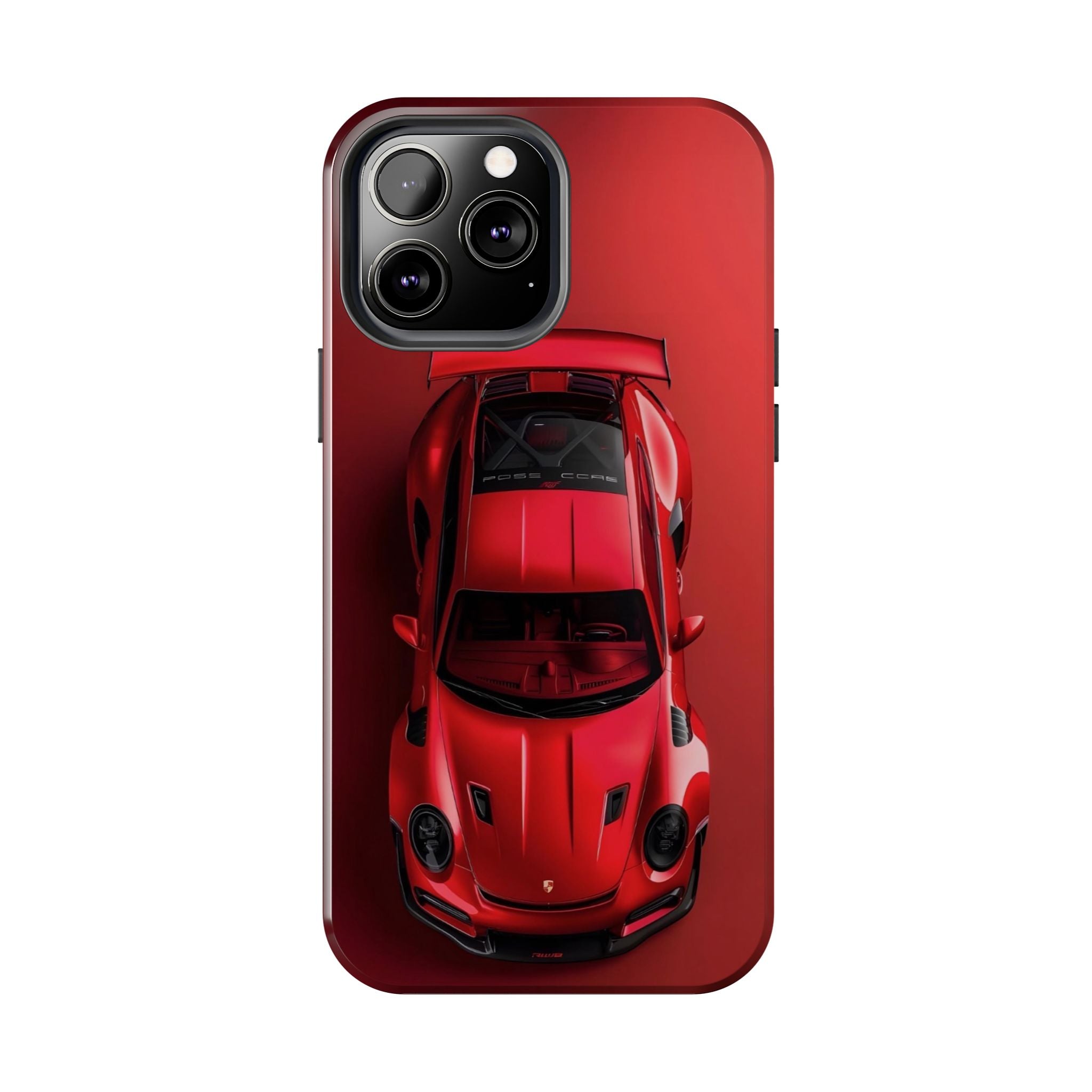 Sleek Sports Car Phone Cases for Automotive Enthusiasts, Durable Phone Covers, Car Lover Gifts, Stylish Tech Accessories, Red Racing Design