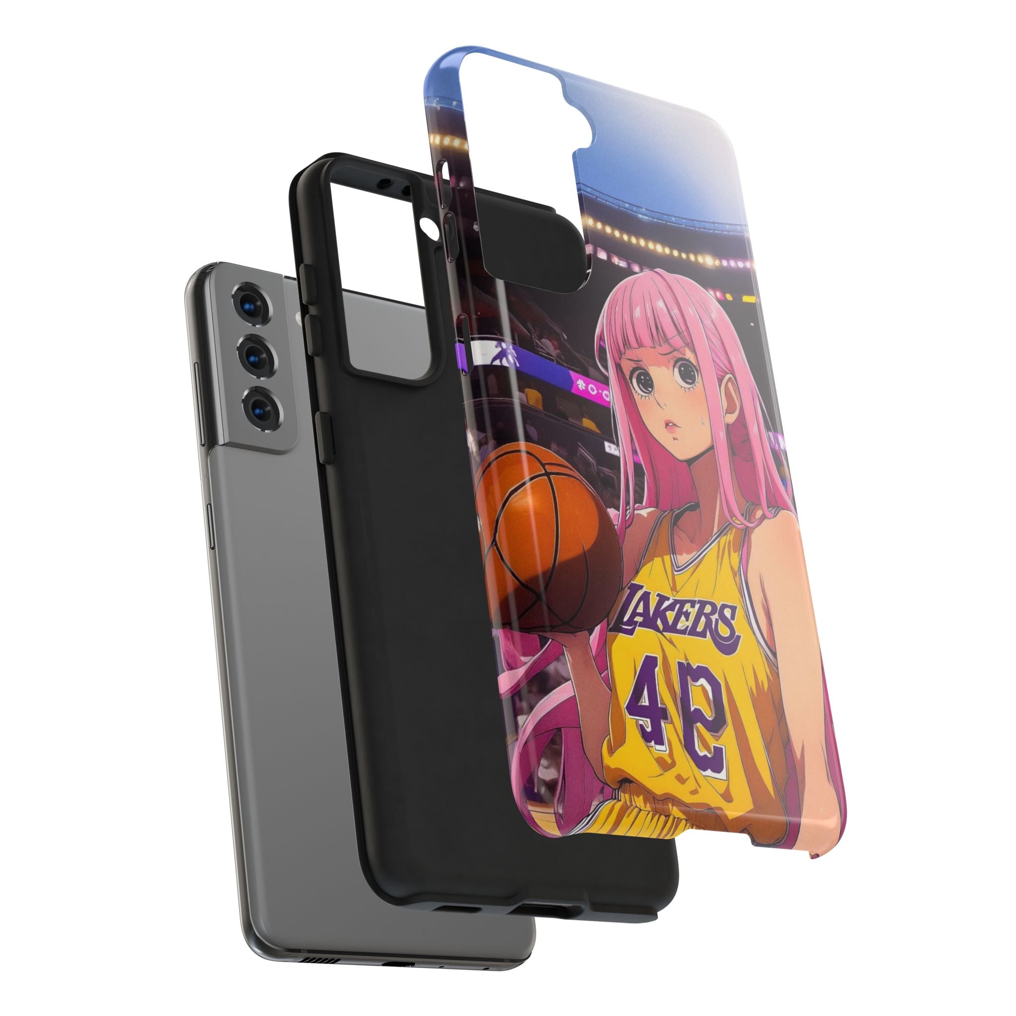 Sporty Anime Phone Cases - Tough Protection, Unique Basketball Design, Gift for Fans, Durable Soft Case, Perfect for Sports Lovers