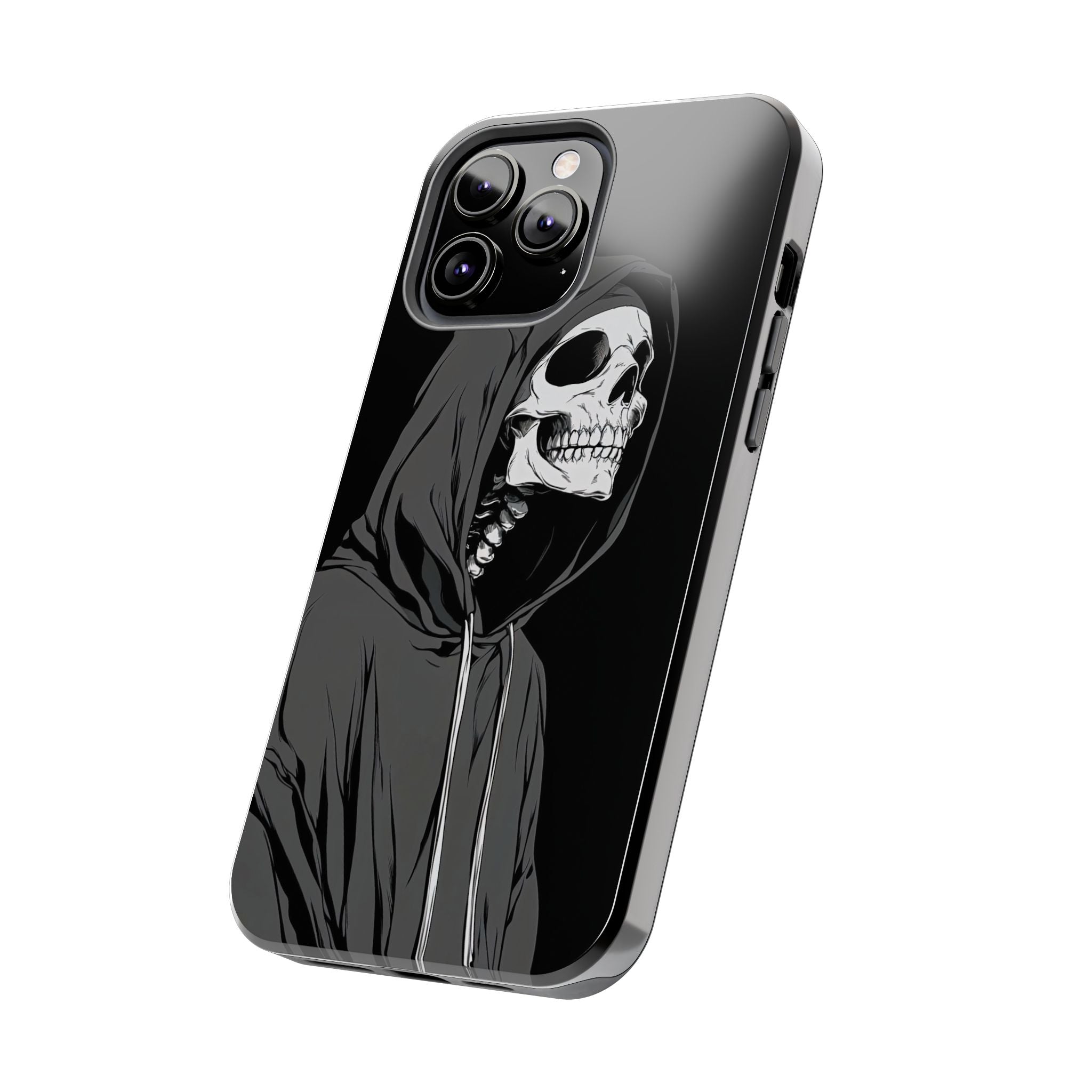 Edgy Skull Phone Cases, Protective Phone Cover, Goth Aesthetic, Halloween Decor, Unique Gift