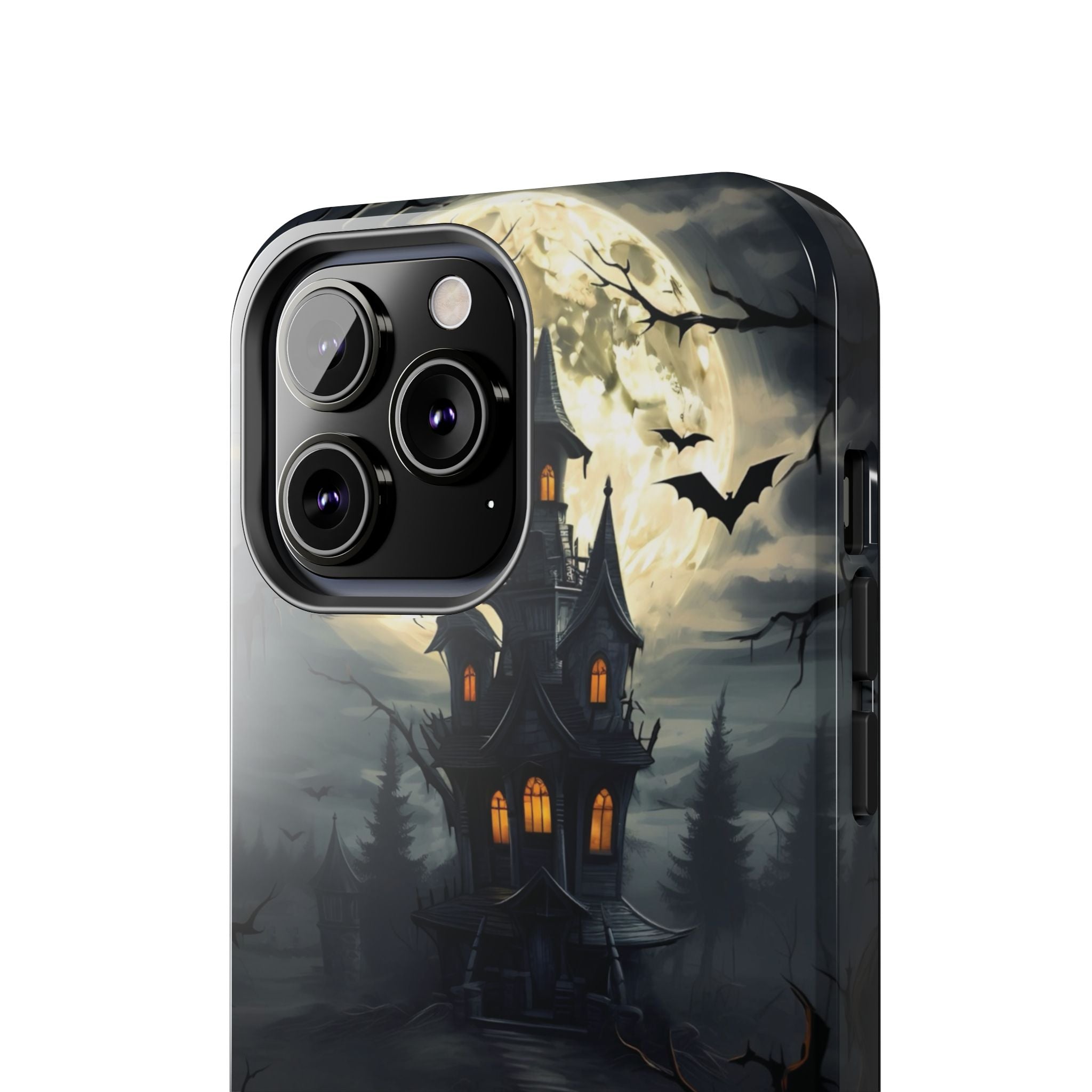 Halloween Haunted House Phone Cases, Tough Cases for Spooky Vibes, Gifts for Halloween Lovers, Ghostly Decor, Fall Accessories