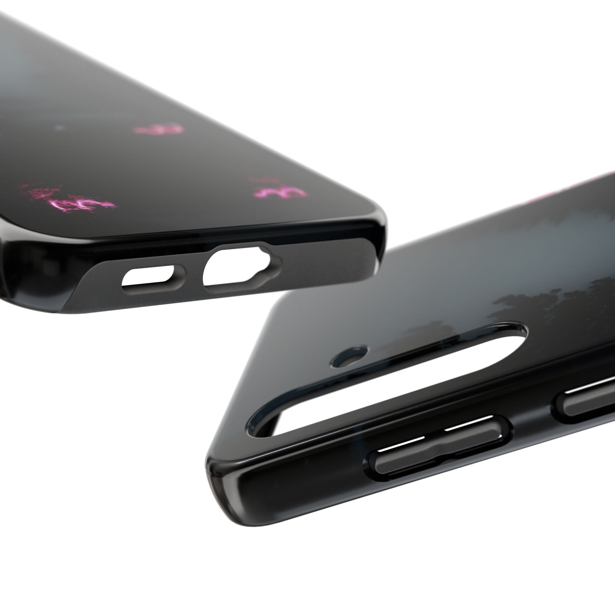 Tough Phone Case with Neon Car Design, Durable Smartphone Cover, Gift for Car Enthusiasts, Unique Accessory for Him, Perfect for Birthdays