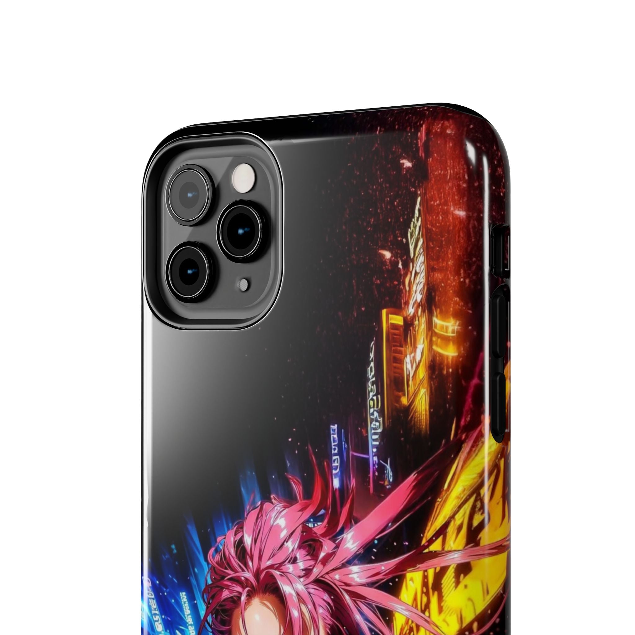 Vibrant Art Phone Case, Tough Phone Cases, Anime Phone Cover, Stylish Phone Protector, Unique Gift for Gamers, Colorful Accessory