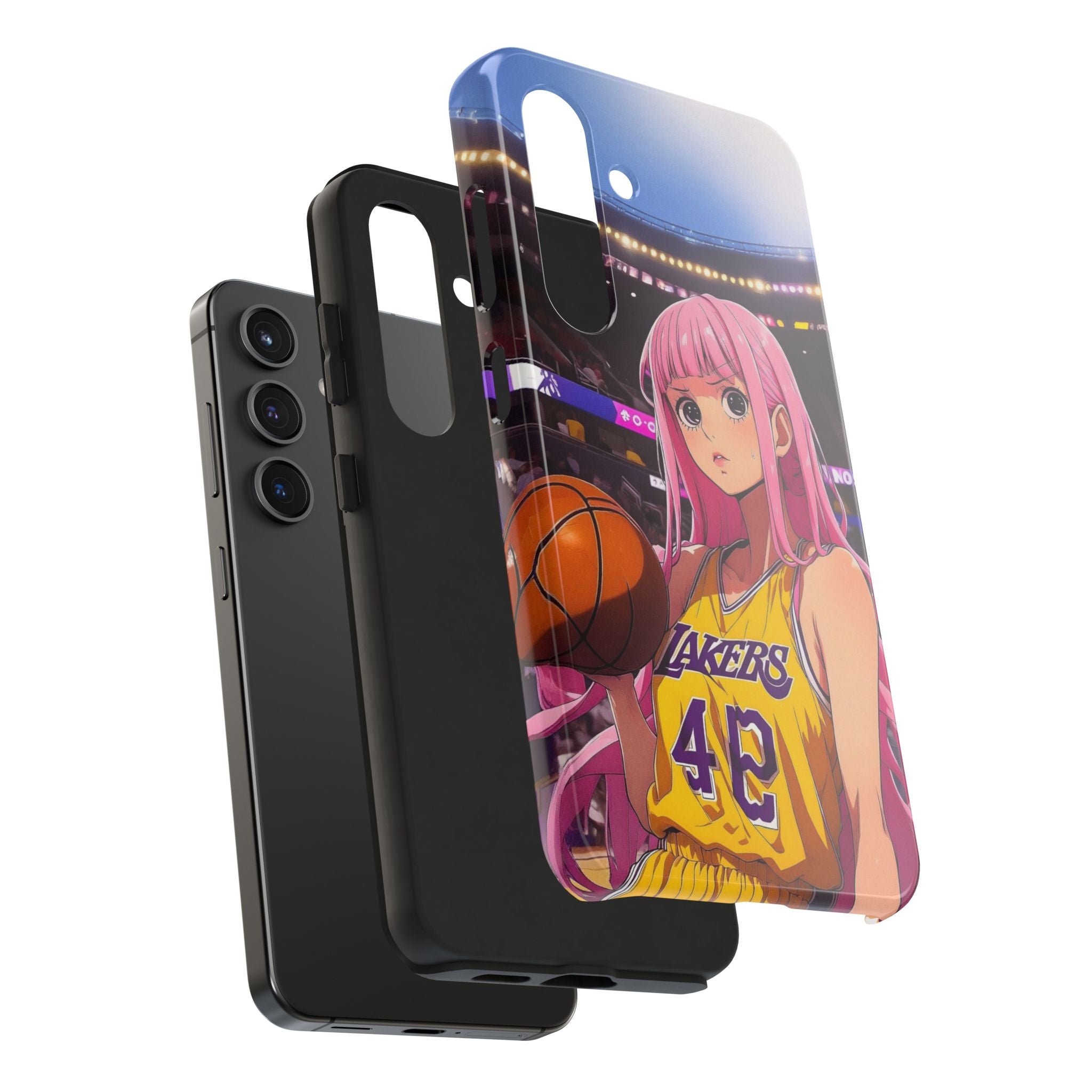 Sporty Anime Phone Cases - Tough Protection, Unique Basketball Design, Gift for Fans, Durable Soft Case, Perfect for Sports Lovers