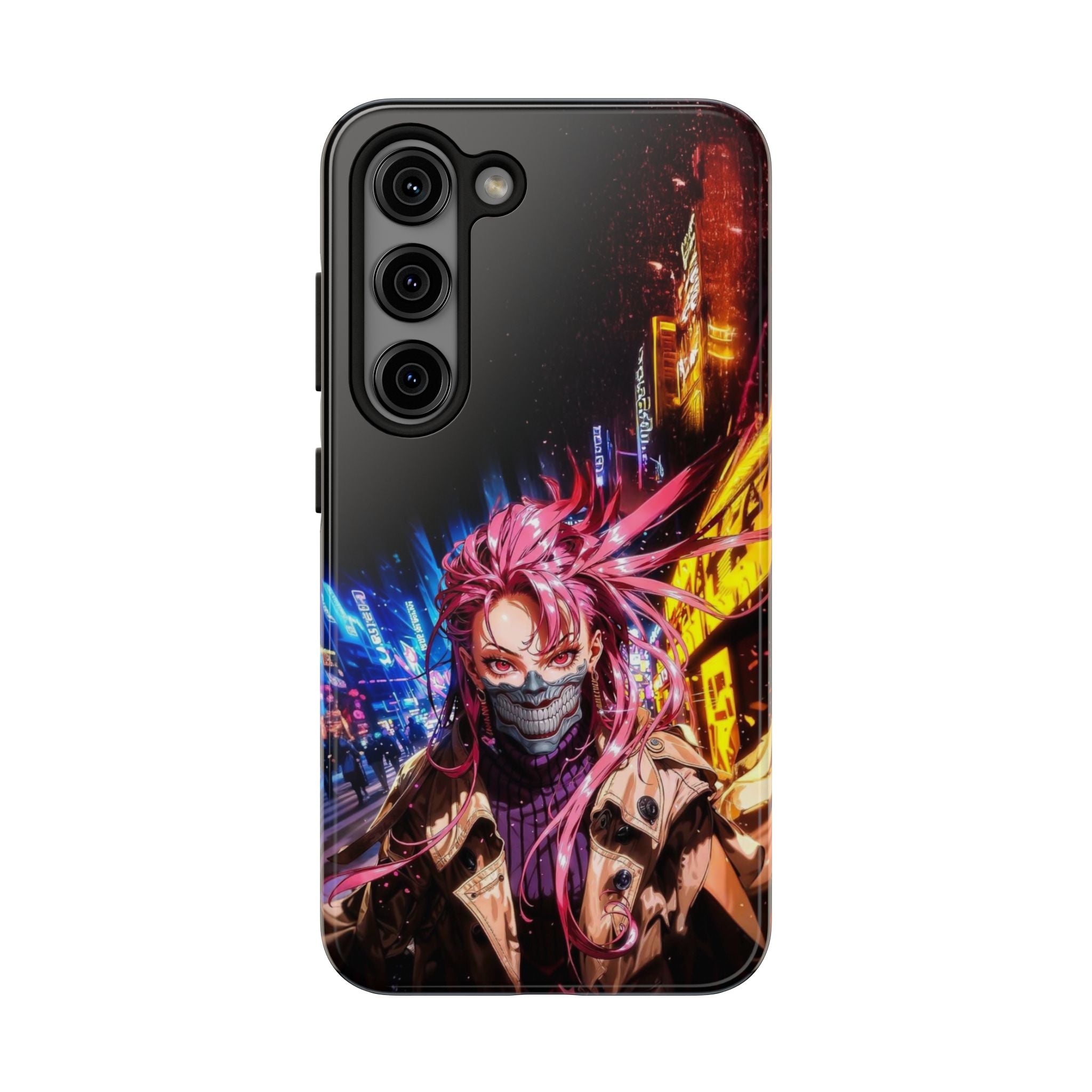 Vibrant Art Phone Case, Tough Phone Cases, Anime Phone Cover, Stylish Phone Protector, Unique Gift for Gamers, Colorful Accessory
