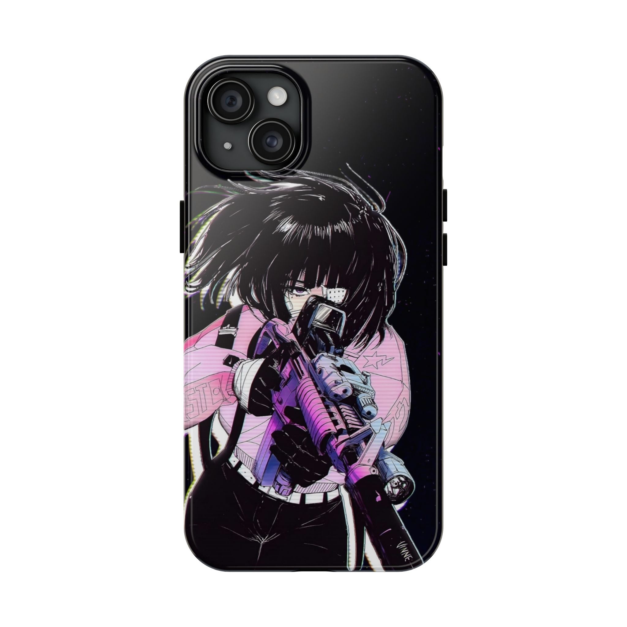 Anime-Style Tough Phone Cases with Edgy Designs, Perfect for Gamers, Cyberpunk Lovers, Gifts for Birthdays, Holidays, and Cosplay